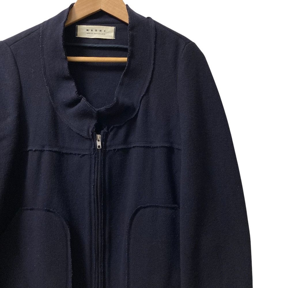 Marni Marni Marni Cutoff Design Wool Coat Textile Outerwear DUTY FREE for USA Size ONE SIZE - 2 Thumbnail