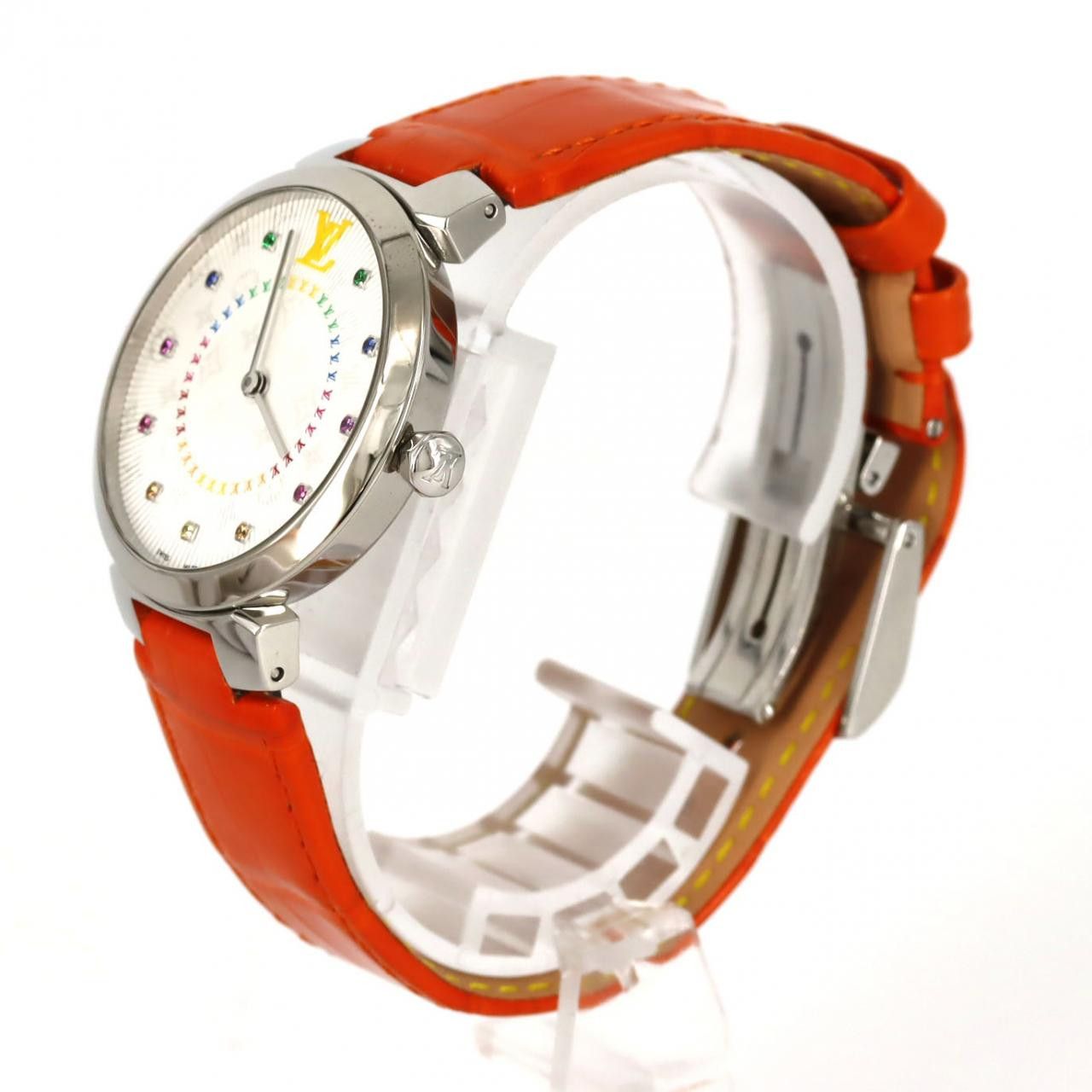 Louis Vuitton Louis Vuitton Louis Vuitton Tambour Slim 11P Stainless Steel Quartz Metal Quartz QA159 DUTY FREE for USA Size ONE SIZE - 2 Thumbnail