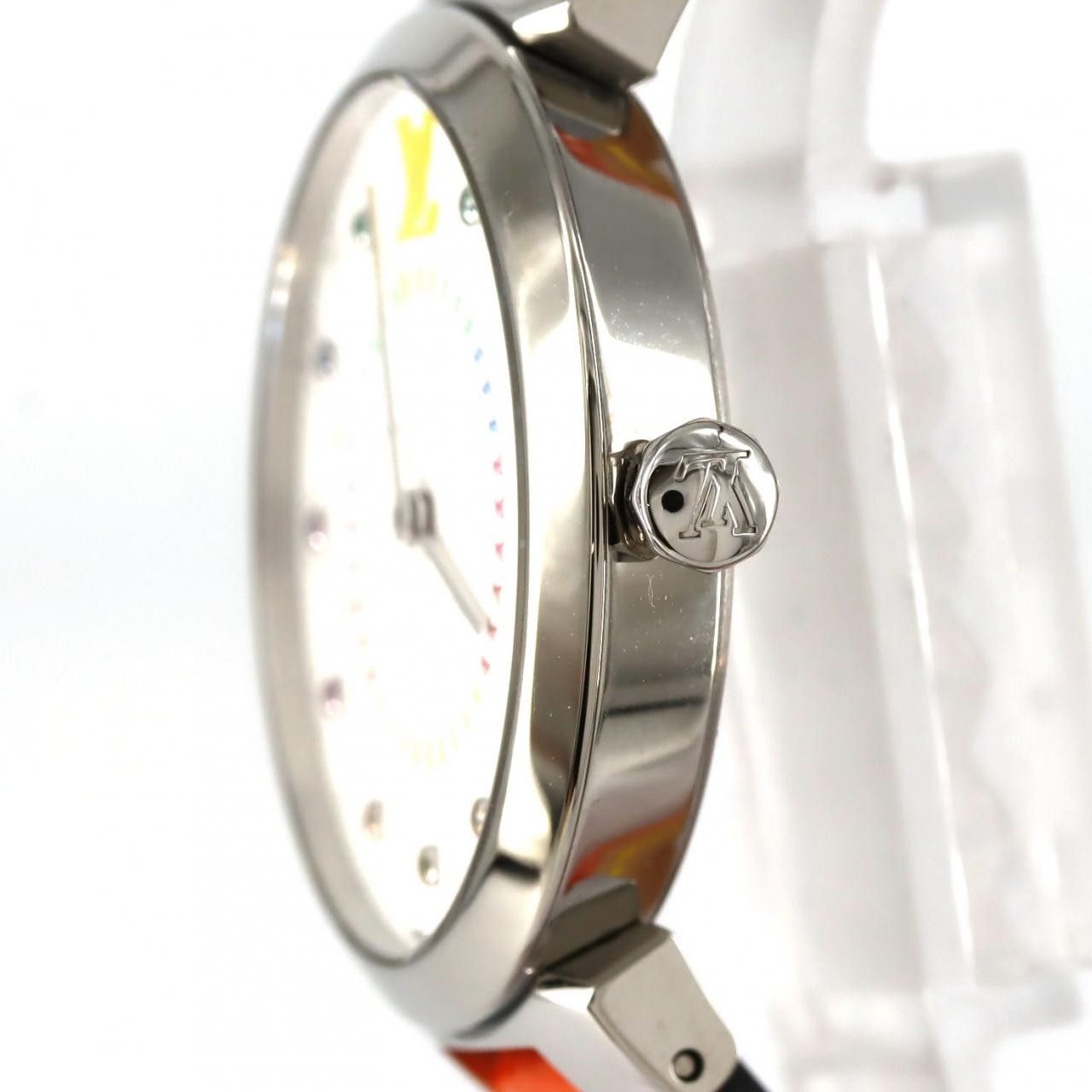 Louis Vuitton Louis Vuitton Louis Vuitton Tambour Slim 11P Stainless Steel Quartz Metal Quartz QA159 DUTY FREE for USA Size ONE SIZE - 3 Thumbnail