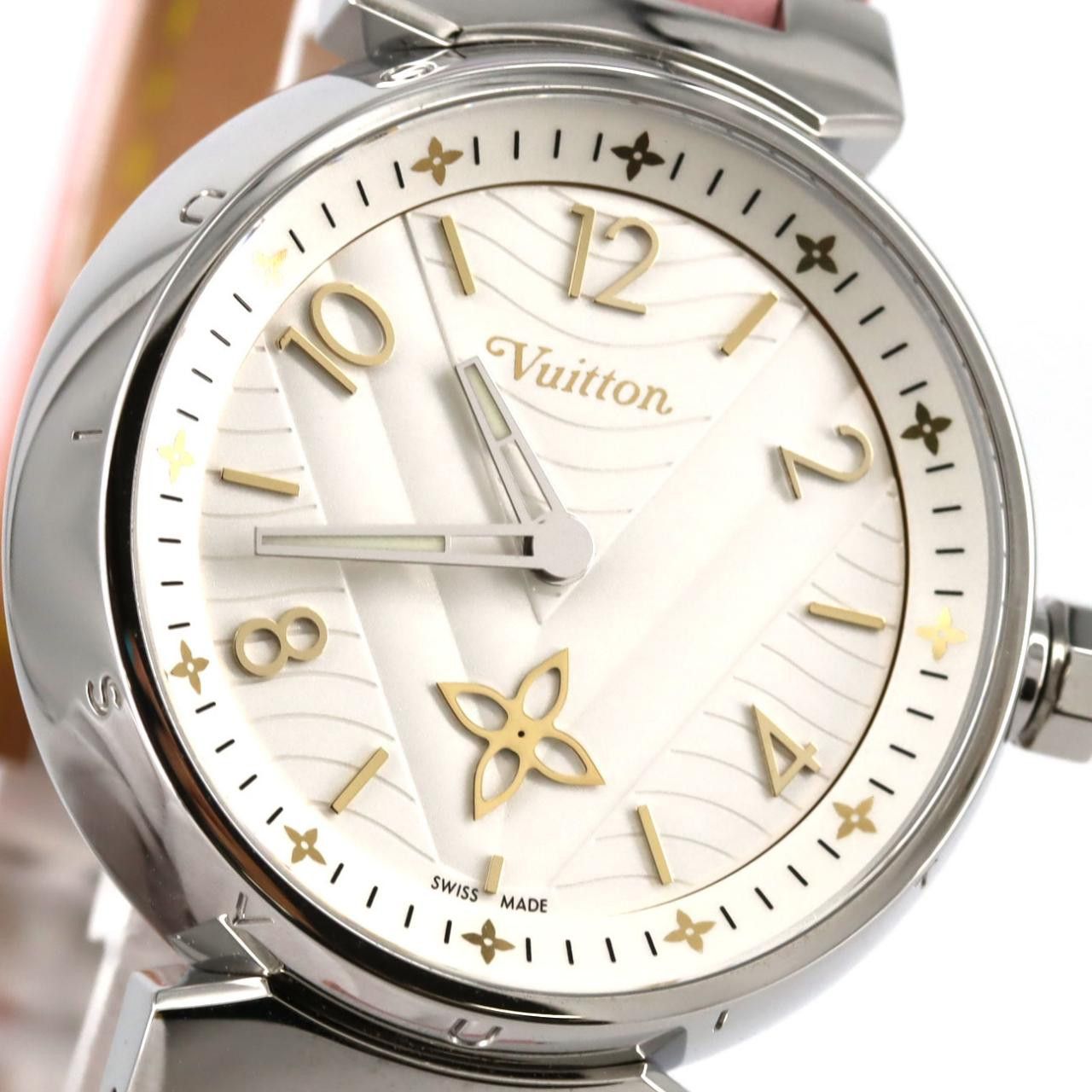 Louis Vuitton Louis Vuitton Louis Vuitton Tambour Stainless Steel Metal Quartz QA092 DUTY FREE for USA Size ONE SIZE - 4 Thumbnail