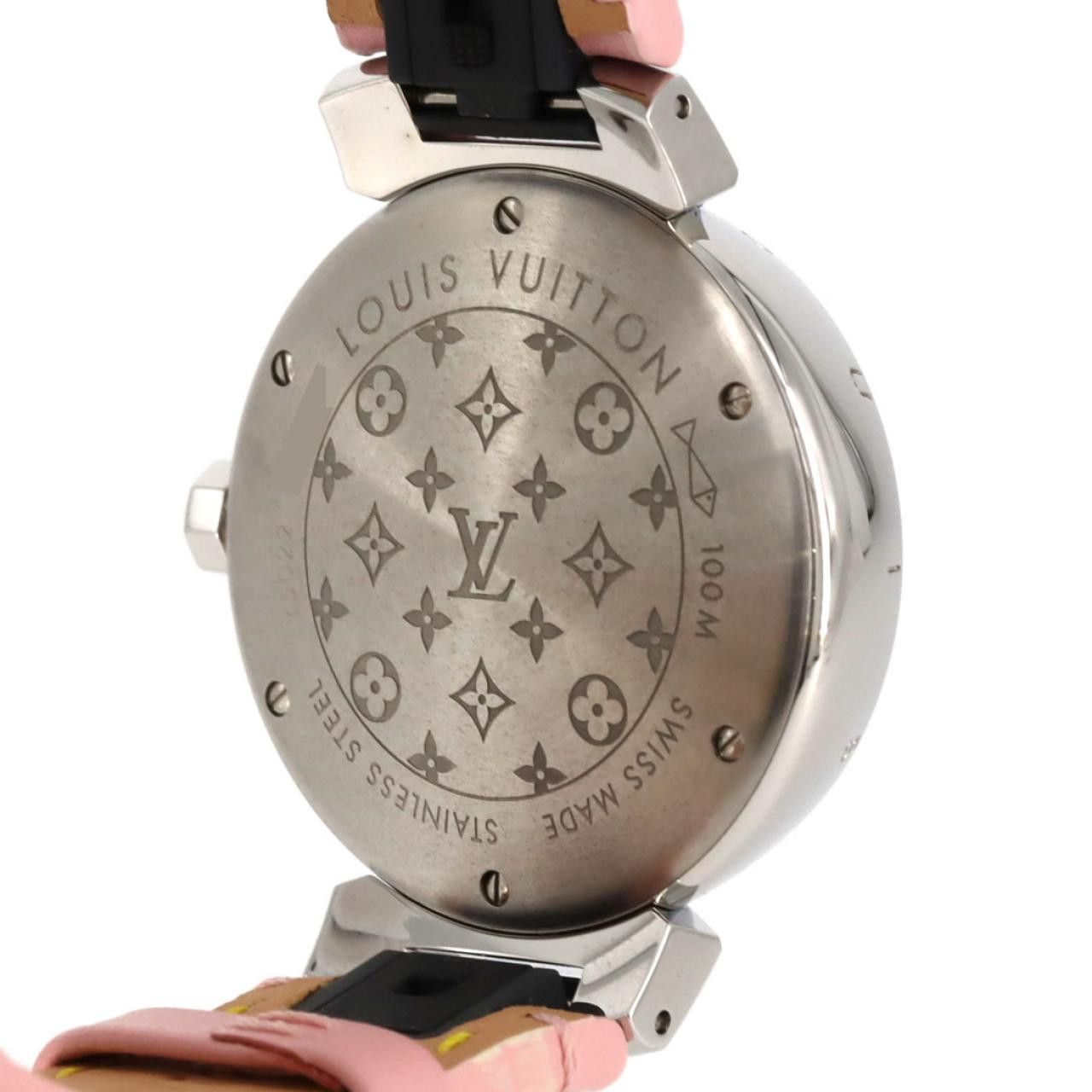 Louis Vuitton Louis Vuitton Louis Vuitton Tambour Stainless Steel Metal Quartz QA092 DUTY FREE for USA Size ONE SIZE - 6 Thumbnail