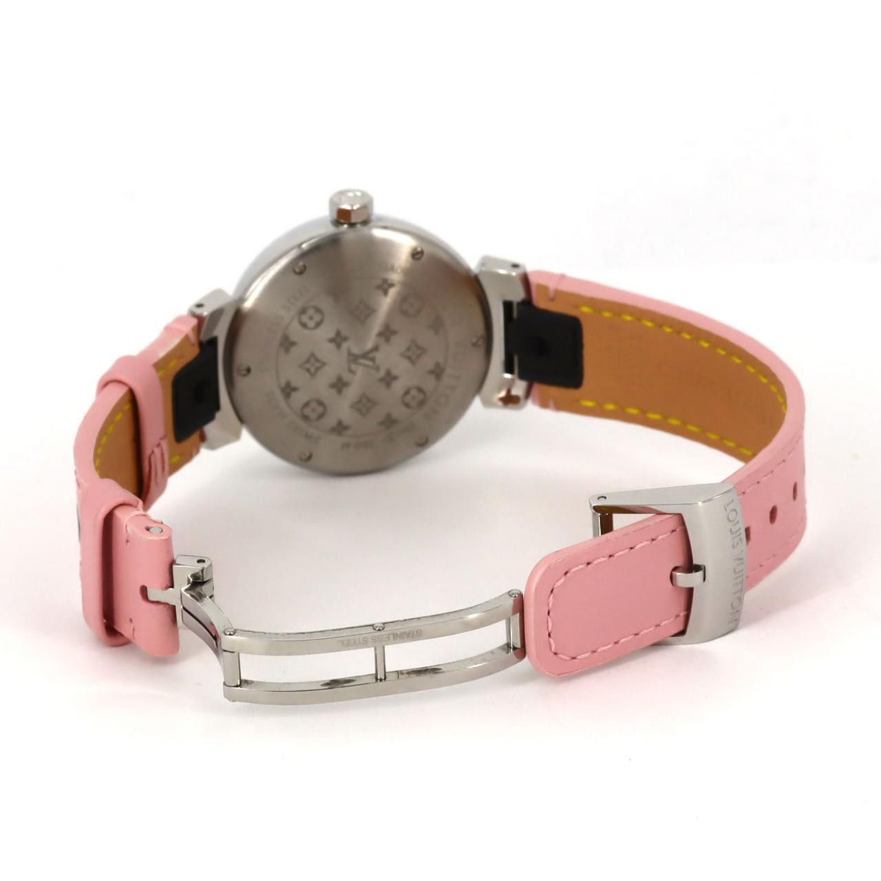 Louis Vuitton Louis Vuitton Louis Vuitton Tambour Stainless Steel Metal Quartz QA092 DUTY FREE for USA Size ONE SIZE - 7 Thumbnail
