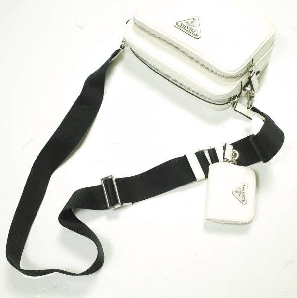Prada Prada Prada 2VH170 Saffiano Leather Shoulder Bag Leather Shoulder Bag 2VH170 DUTY FREE for USA Size ONE SIZE - 5 Thumbnail