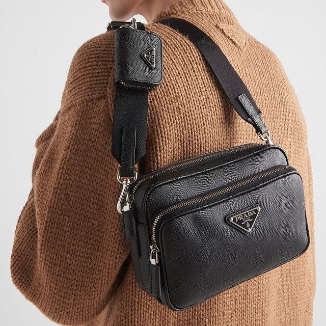 Prada Prada Prada 2VH170 Saffiano Leather Shoulder Bag Leather Shoulder Bag 2VH170 DUTY FREE for USA Size ONE SIZE - 3 Thumbnail