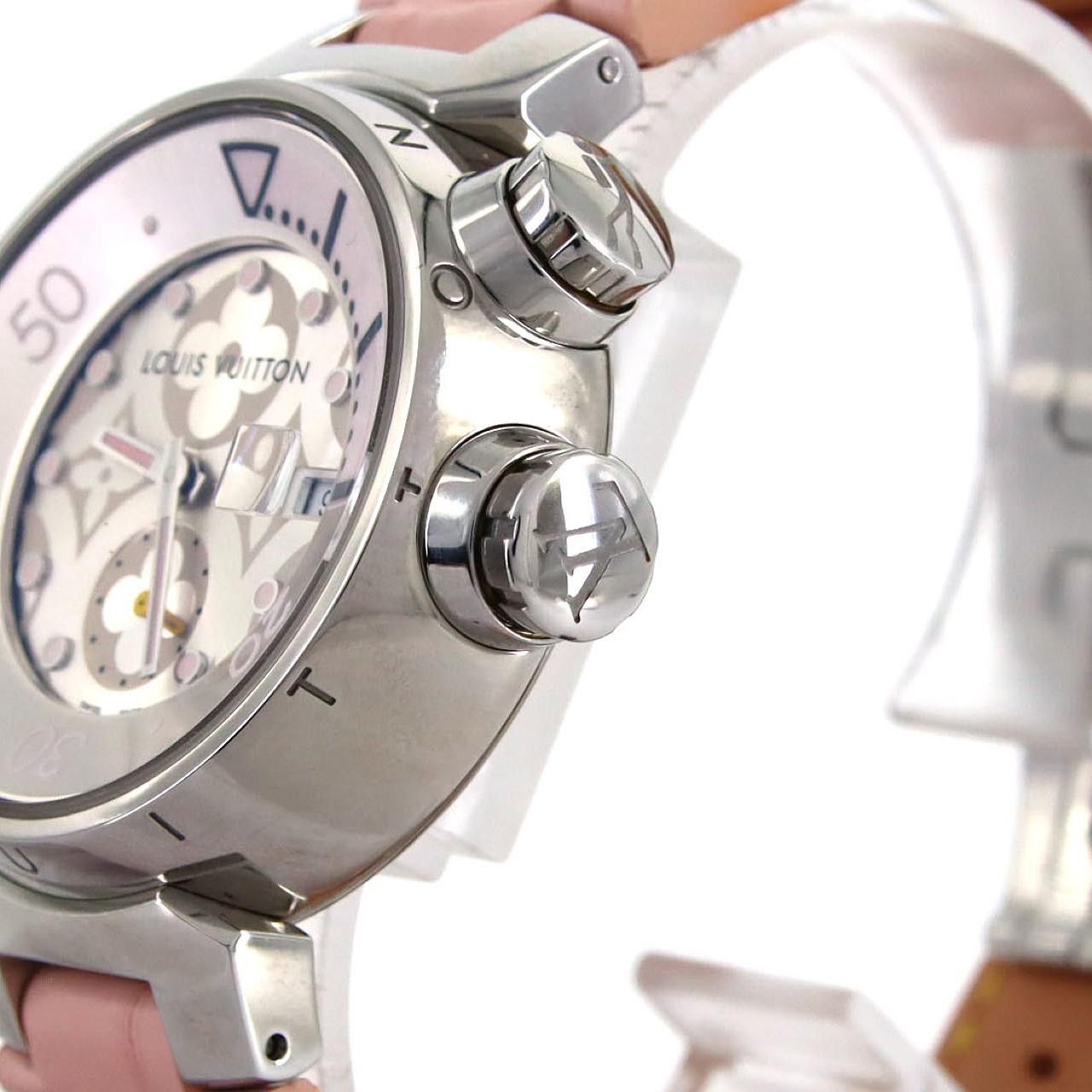 Louis Vuitton Louis Vuitton Louis Vuitton Tambour Diving Stainless Steel Metal Quartz Q131M DUTY FREE for USA Size ONE SIZE - 3 Thumbnail