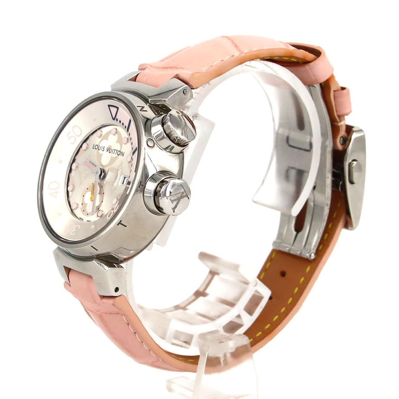 Louis Vuitton Louis Vuitton Louis Vuitton Tambour Diving Stainless Steel Metal Quartz Q131M DUTY FREE for USA Size ONE SIZE - 2 Thumbnail