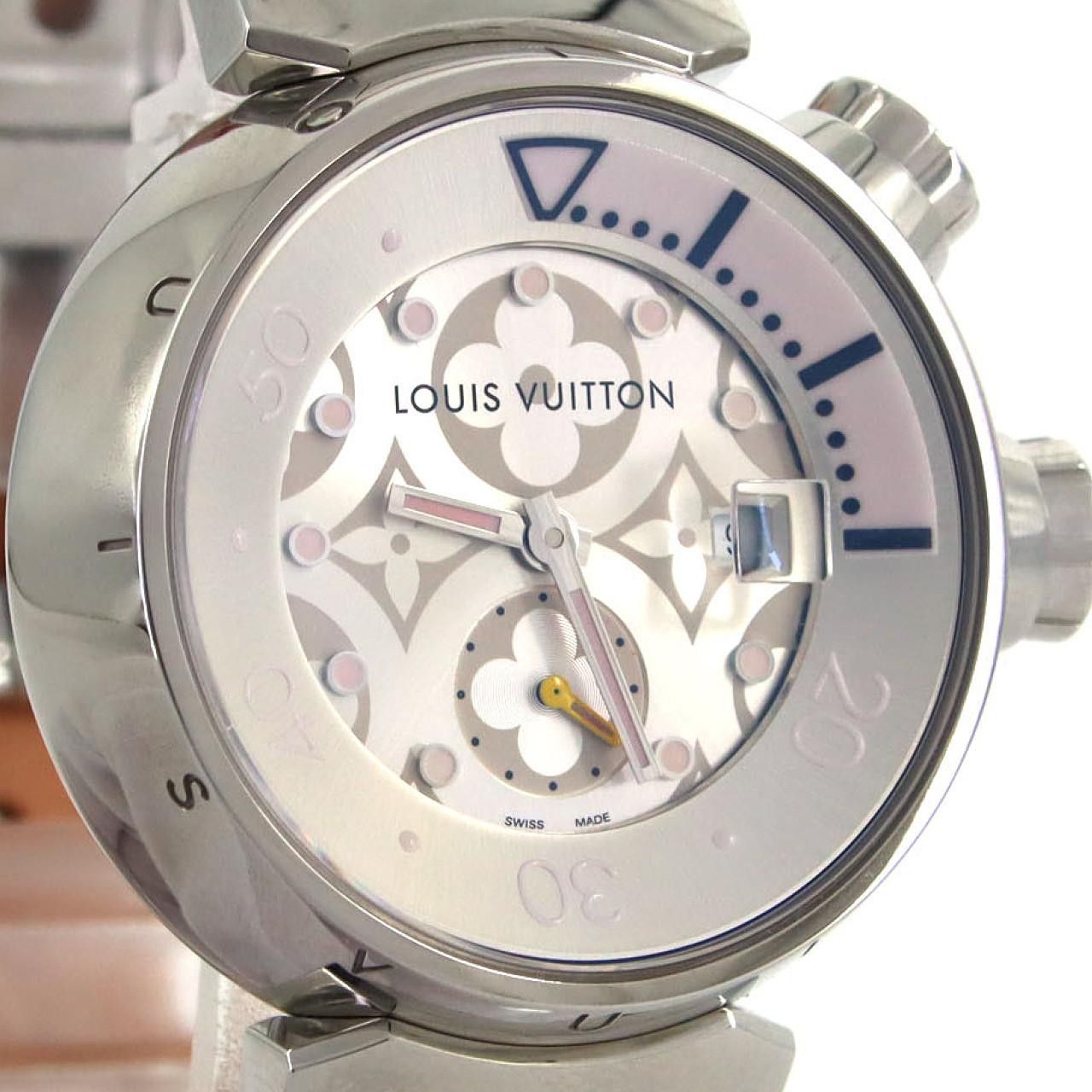 Louis Vuitton Louis Vuitton Louis Vuitton Tambour Diving Stainless Steel Metal Quartz Q131M DUTY FREE for USA Size ONE SIZE - 5 Thumbnail