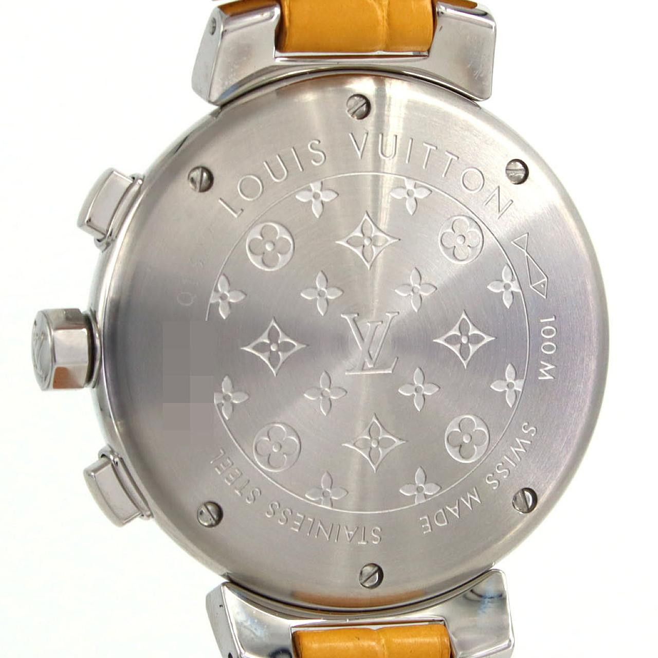 Louis Vuitton Louis Vuitton Louis Vuitton Tambour Chrono Stainless Steel Metal Quartz Q1322 DUTY FREE for USA Size ONE SIZE - 5 Thumbnail