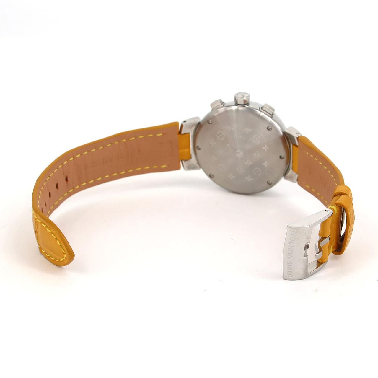 Louis Vuitton Louis Vuitton Louis Vuitton Tambour Chrono Stainless Steel Metal Quartz Q1322 DUTY FREE for USA Size ONE SIZE - 6 Thumbnail