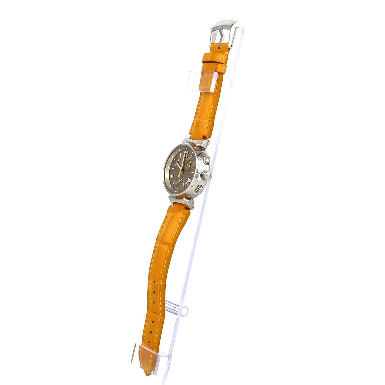 Louis Vuitton Louis Vuitton Louis Vuitton Tambour Chrono Stainless Steel Metal Quartz Q1322 DUTY FREE for USA Size ONE SIZE - 2 Thumbnail