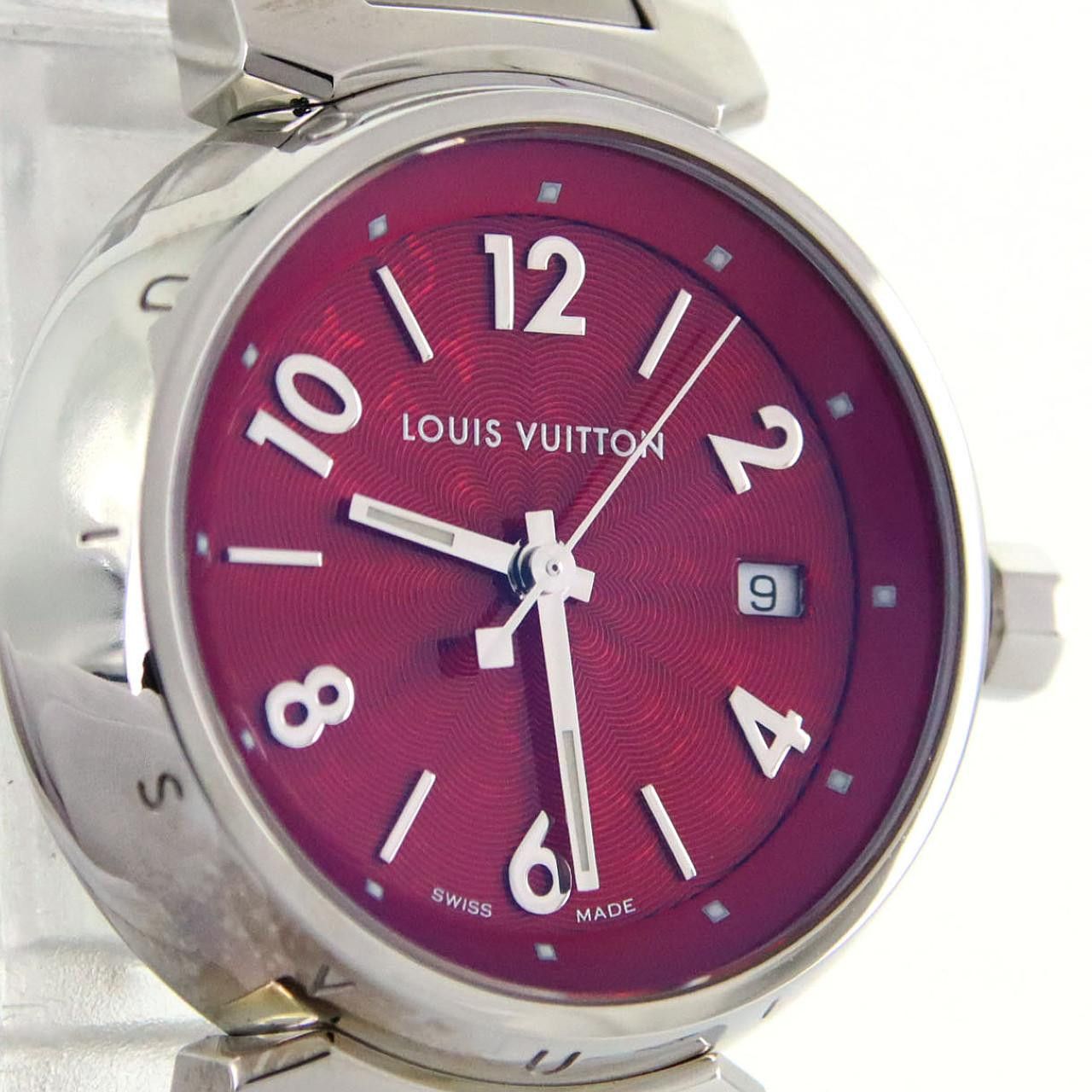 Louis Vuitton Louis Vuitton Louis Vuitton Tambour Stainless Steel Watch Metal Quartz Q121T DUTY FREE for USA Size ONE SIZE - 6 Thumbnail