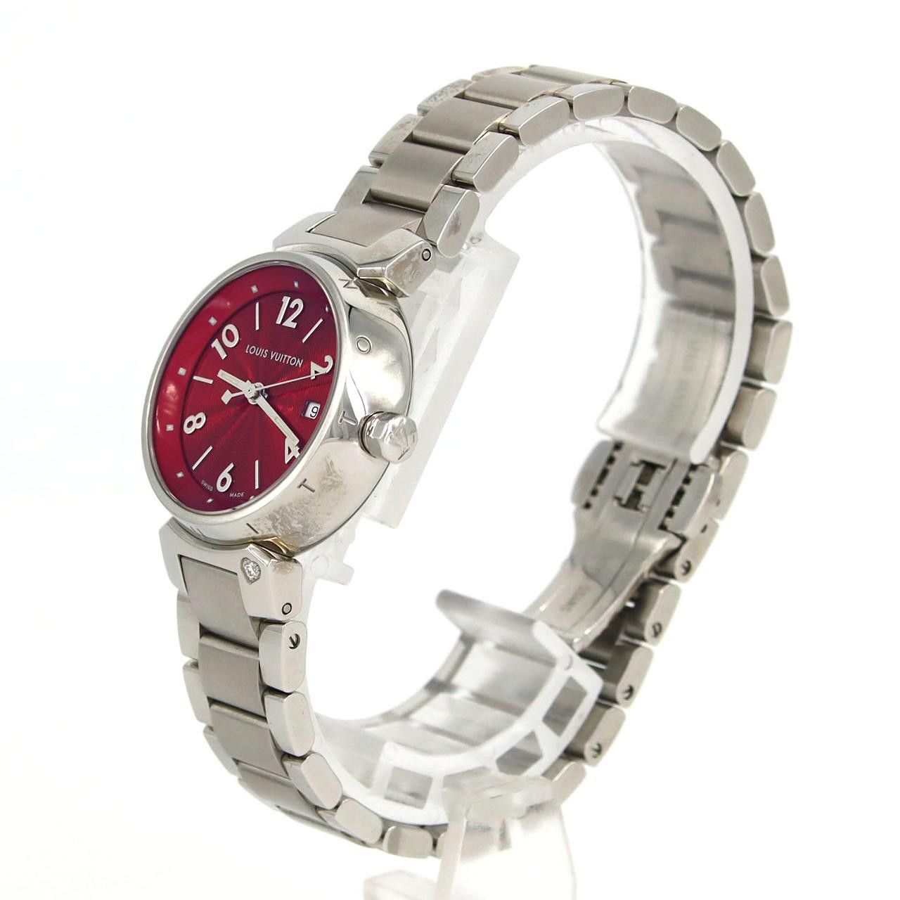 Louis Vuitton Louis Vuitton Louis Vuitton Tambour Stainless Steel Watch Metal Quartz Q121T DUTY FREE for USA Size ONE SIZE - 2 Thumbnail