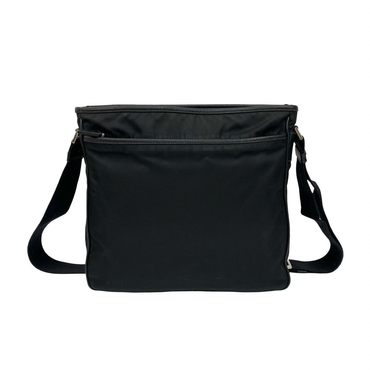 Prada Prada Prada Triangle Logo Nylon Saffiano Leather Shoulder Bag Textile Shoulder Bag DUTY FREE for USA Size ONE SIZE - 4 Thumbnail