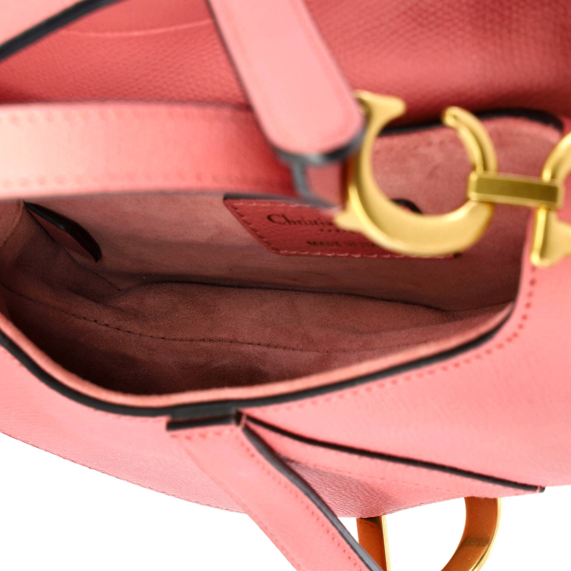 Dior Saddle Handbag Leather Mini Size ONE SIZE - 4 Thumbnail