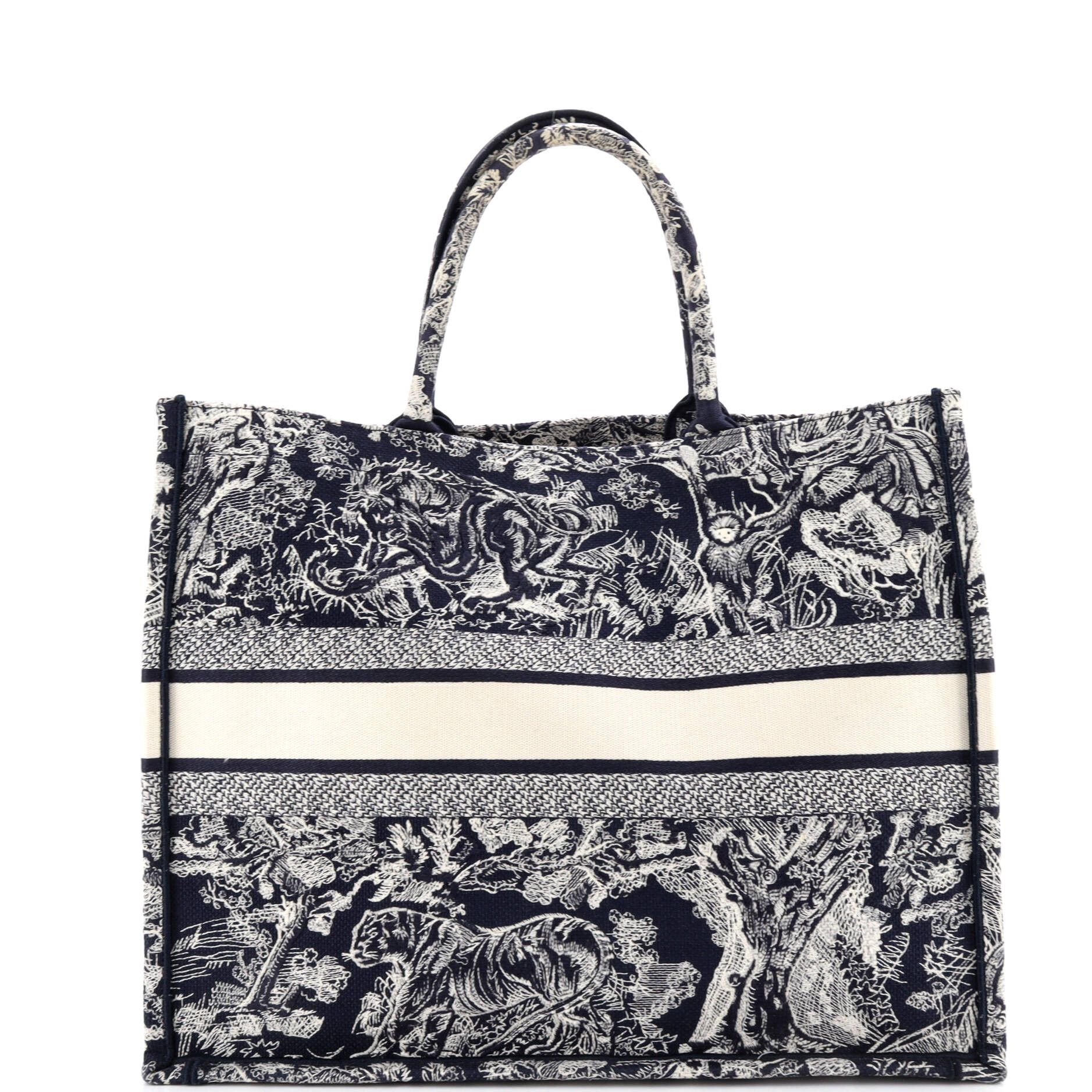 Dior Book Tote Embroidered Canvas Large Size ONE SIZE - 2 Thumbnail