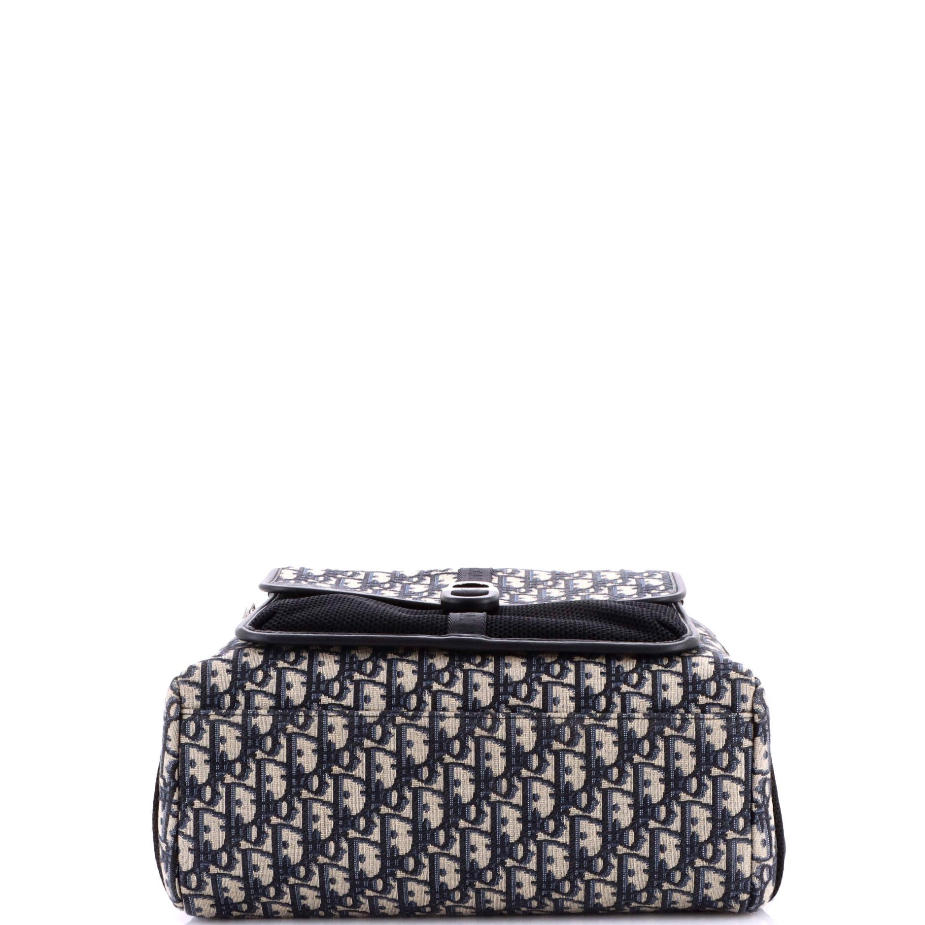 Dior Dior 8 Front Pocket Buckle Backpack Oblique C Size ONE SIZE - 3 Thumbnail