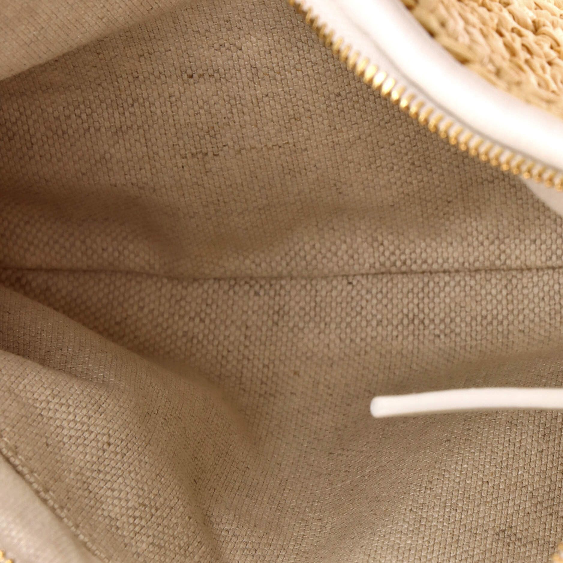 Bottega Veneta Gemelli Shoulder Bag Raffia with Intrecciato Leather Medium Size ONE SIZE - 4 Thumbnail
