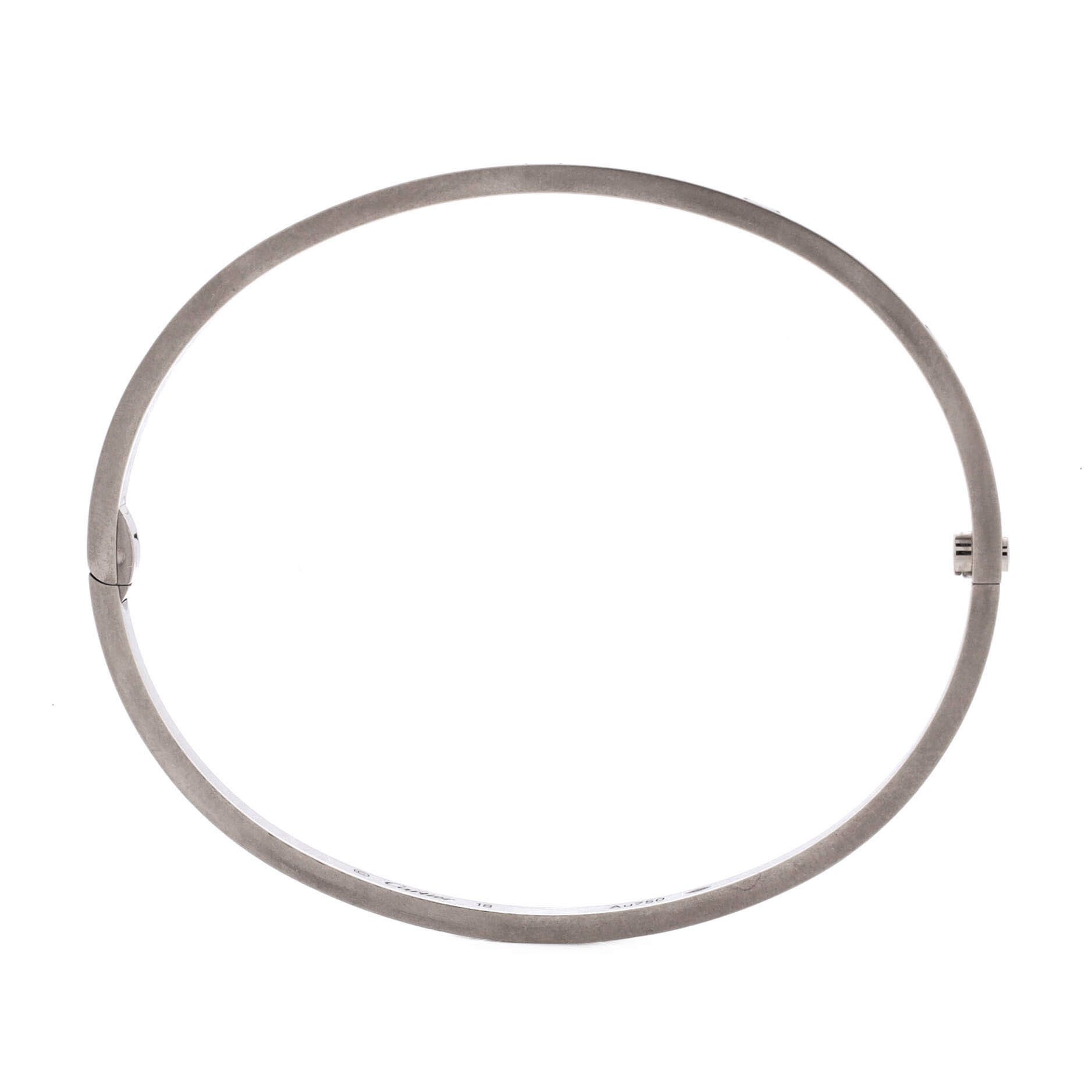 Cartier Love Bracelet 18K White Gold Small Size ONE SIZE - 2 Thumbnail