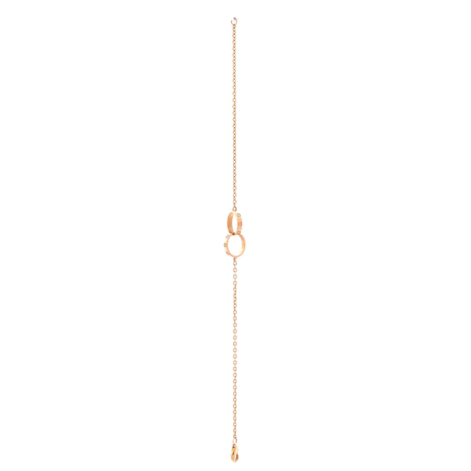 Cartier Love Interlocking Bracelet 18K Rose Gold Size ONE SIZE - 2 Thumbnail