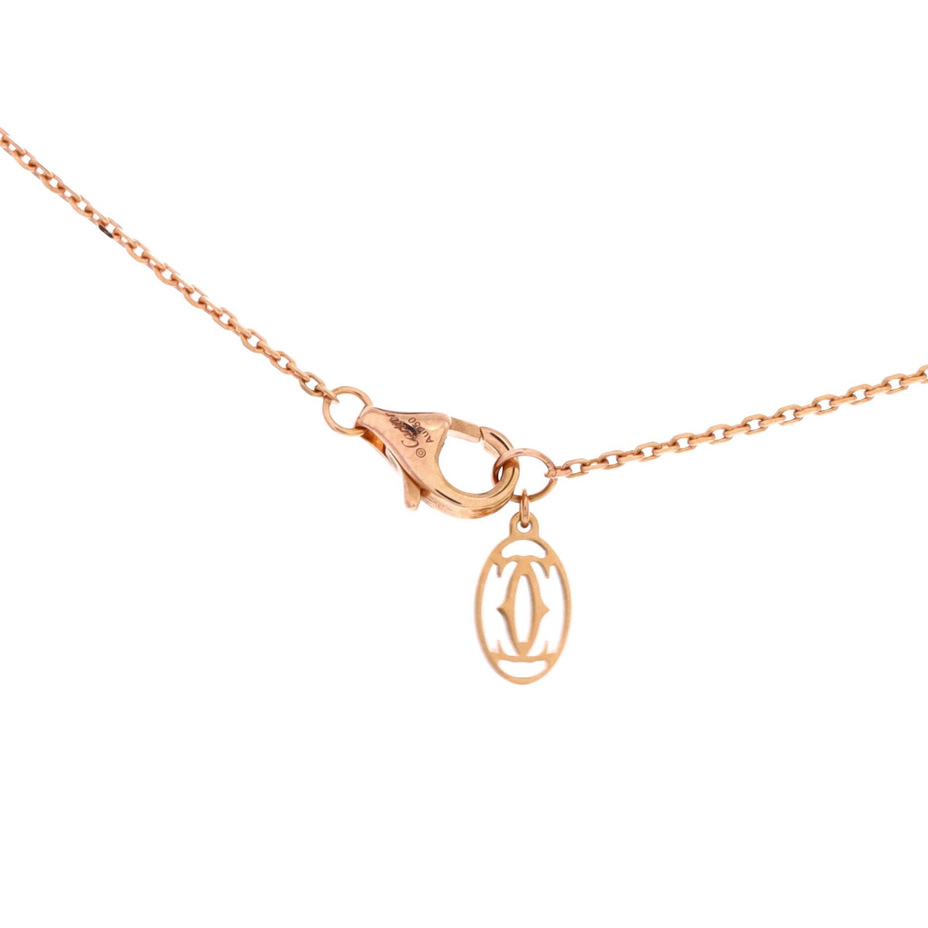 Cartier Cartier D'Amour Pendant Necklace 18K Rose Gold with Diamond Size ONE SIZE - 2 Thumbnail