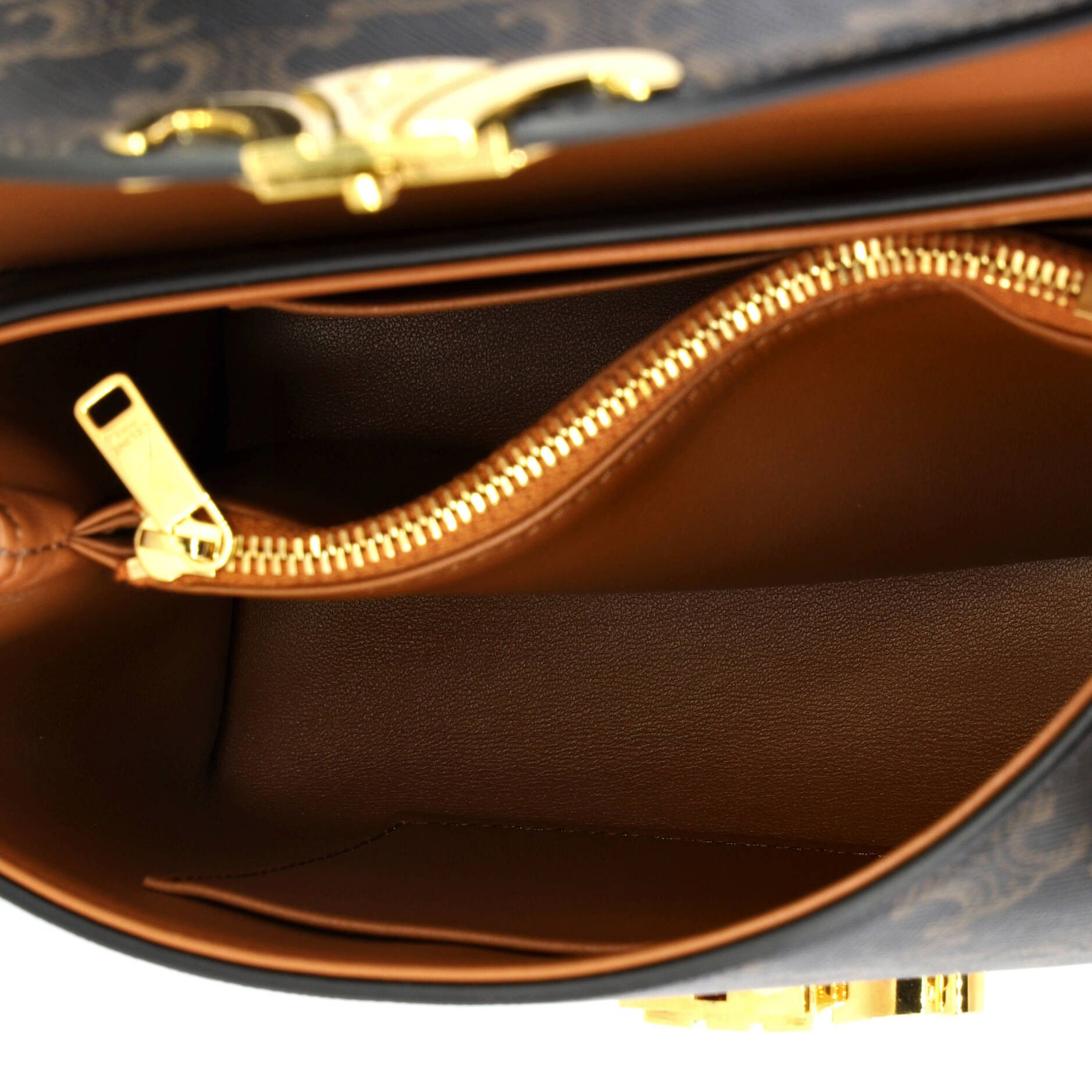 Celine Nino Top Handle Bag Triomphe Coated Canvas Teen Size ONE SIZE - 4 Thumbnail