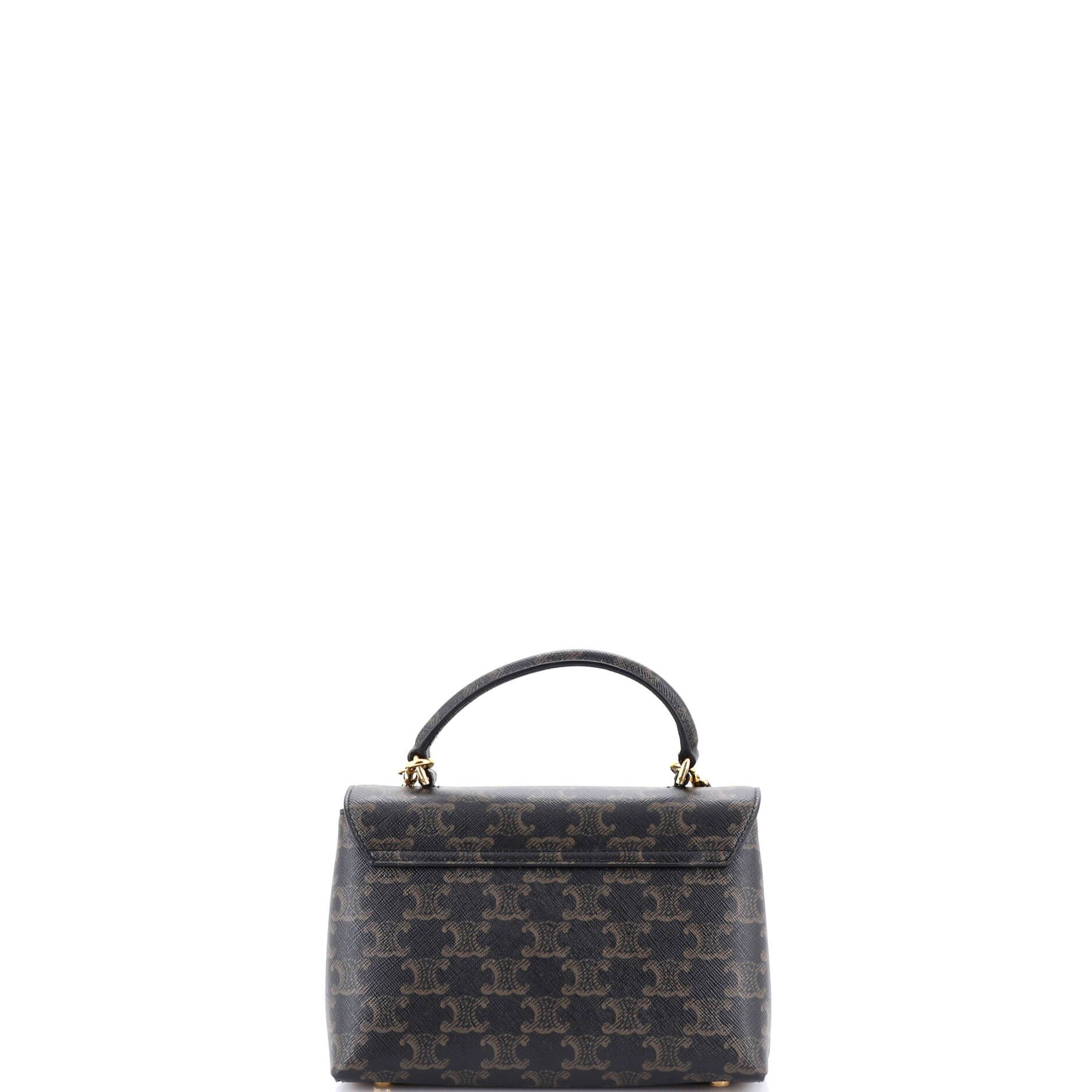 Celine Nino Top Handle Bag Triomphe Coated Canvas Teen Size ONE SIZE - 2 Thumbnail