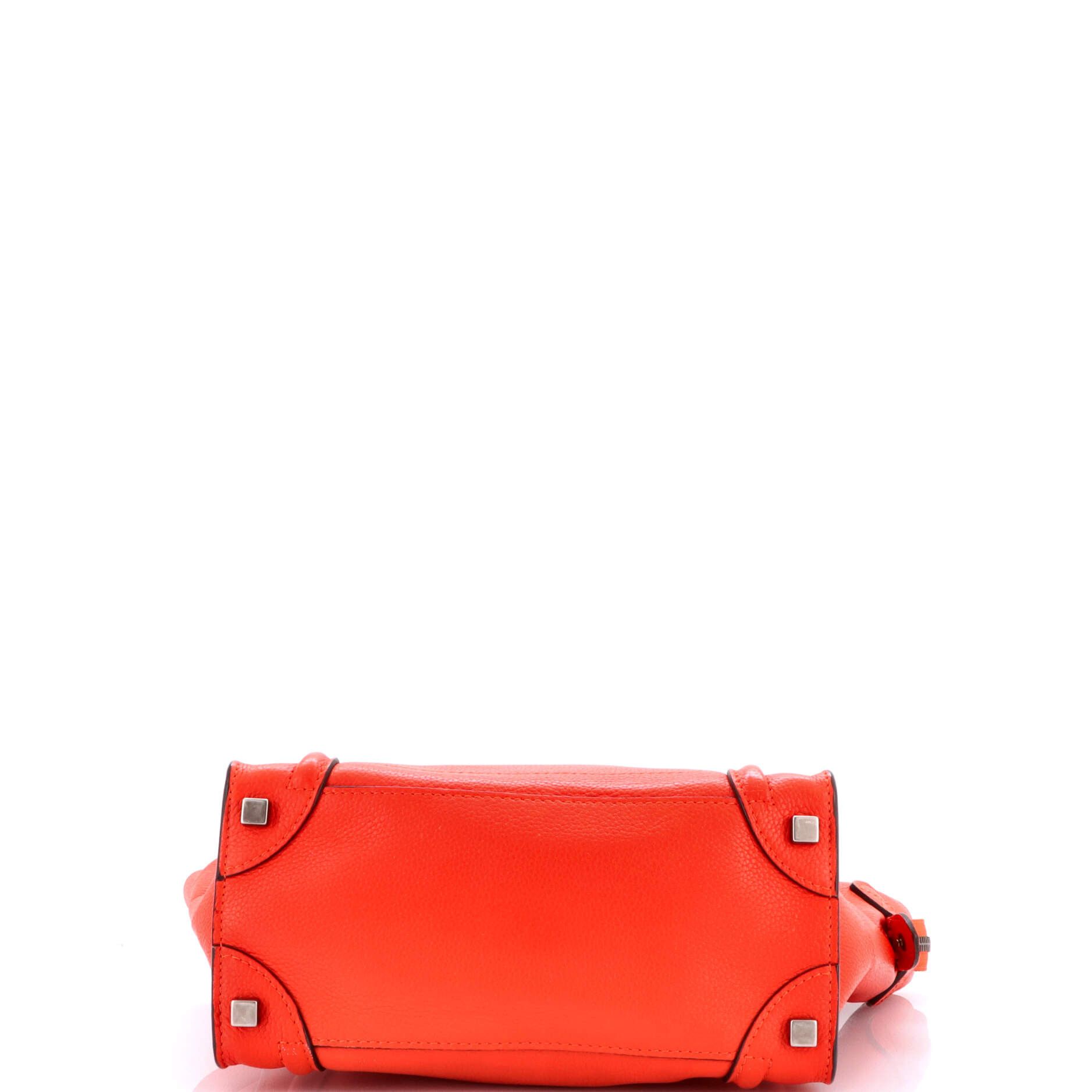 Celine Luggage Bag Grainy Leather Micro Size ONE SIZE - 3 Thumbnail