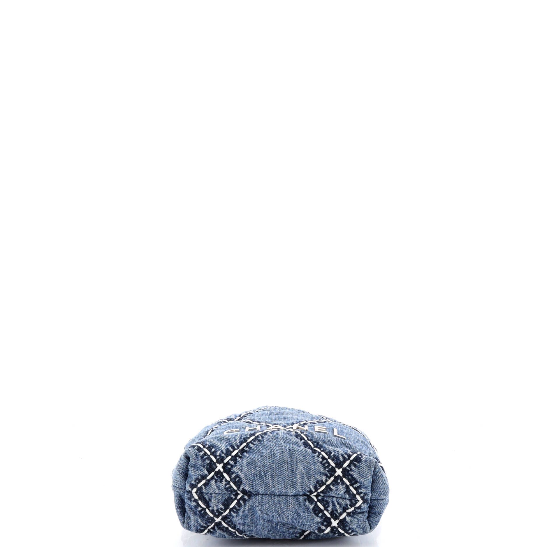 Chanel 22 Chain Hobo Quilted Stitched Denim Mini Size ONE SIZE - 3 Thumbnail