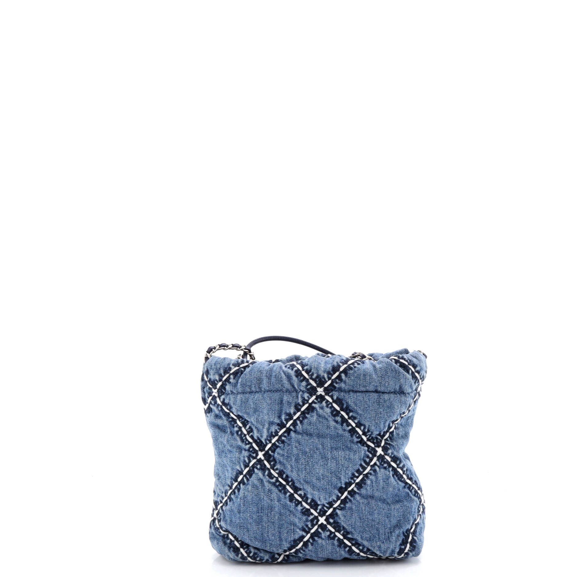 Chanel 22 Chain Hobo Quilted Stitched Denim Mini Size ONE SIZE - 2 Thumbnail