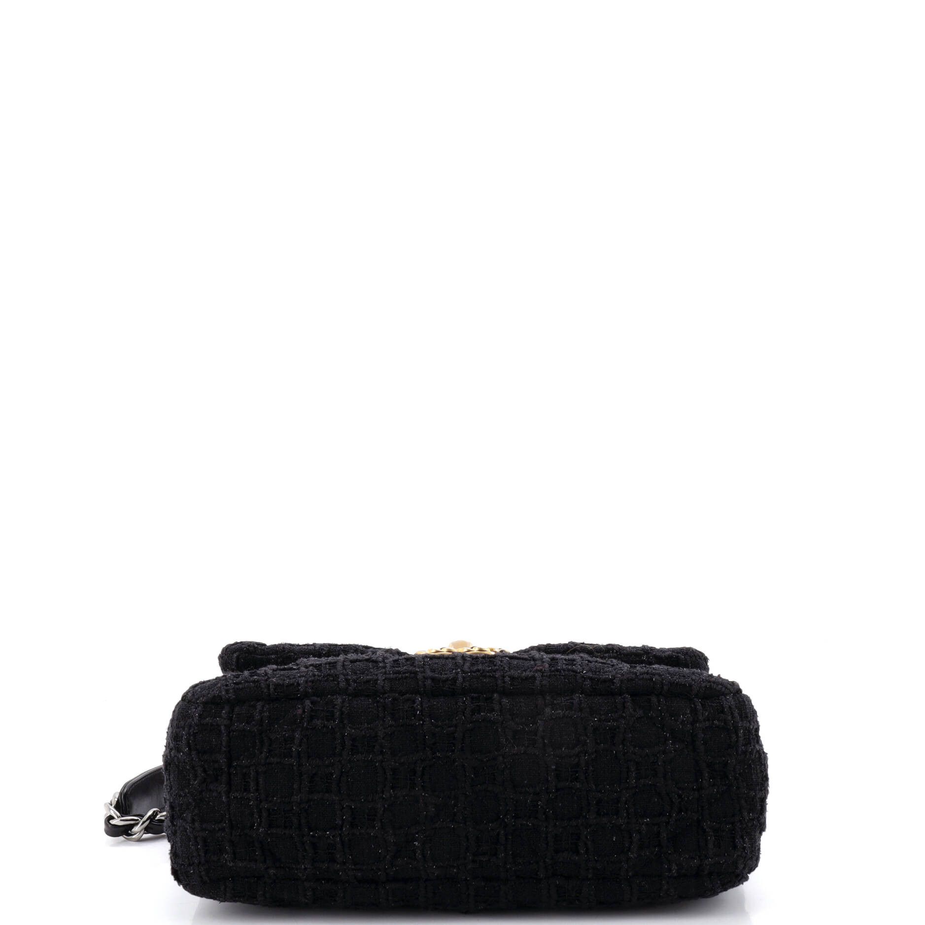 Chanel 19 Flap Bag Quilted Tweed Medium Size ONE SIZE - 4 Thumbnail
