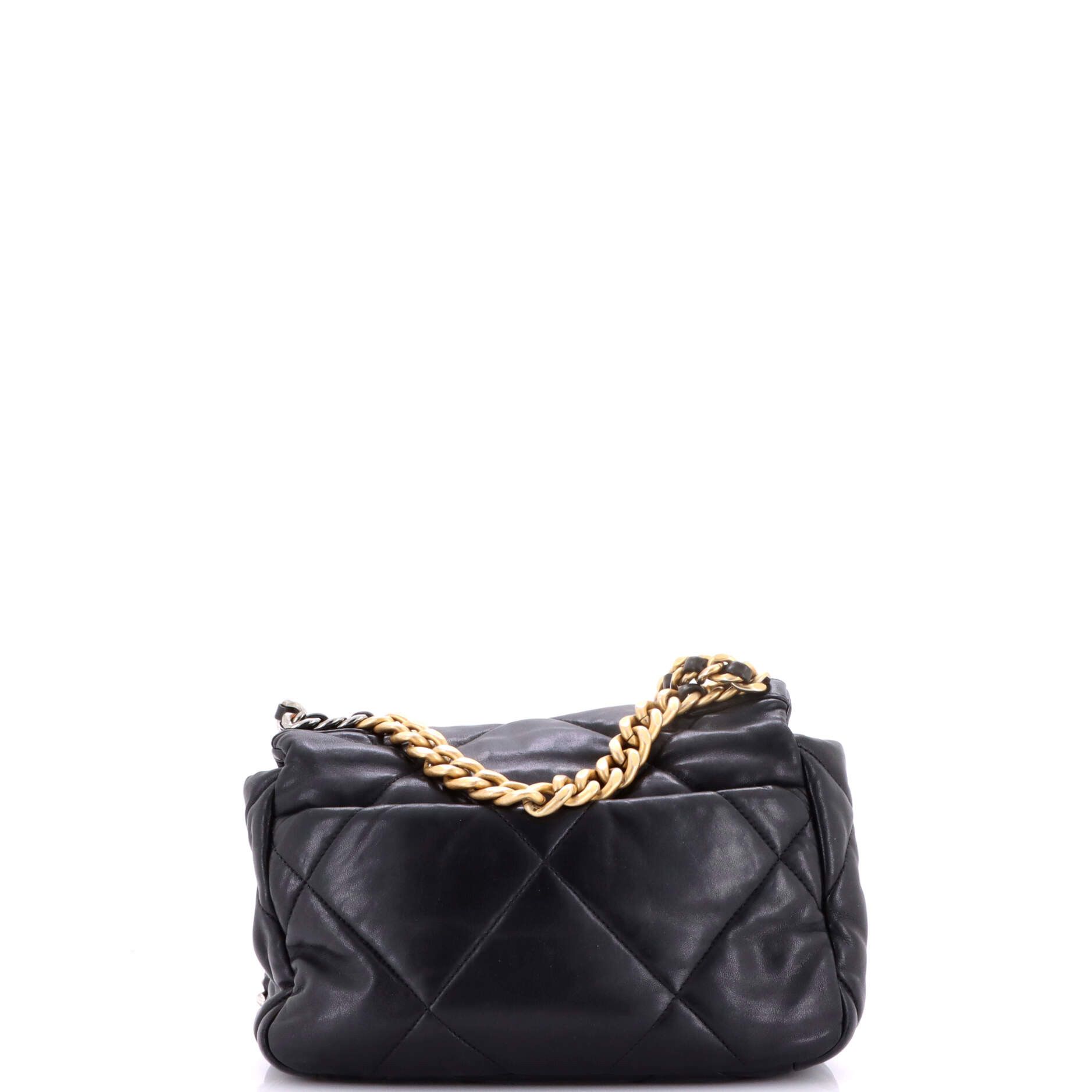 Chanel 19 Flap Bag Quilted Leather Medium Size ONE SIZE - 2 Thumbnail