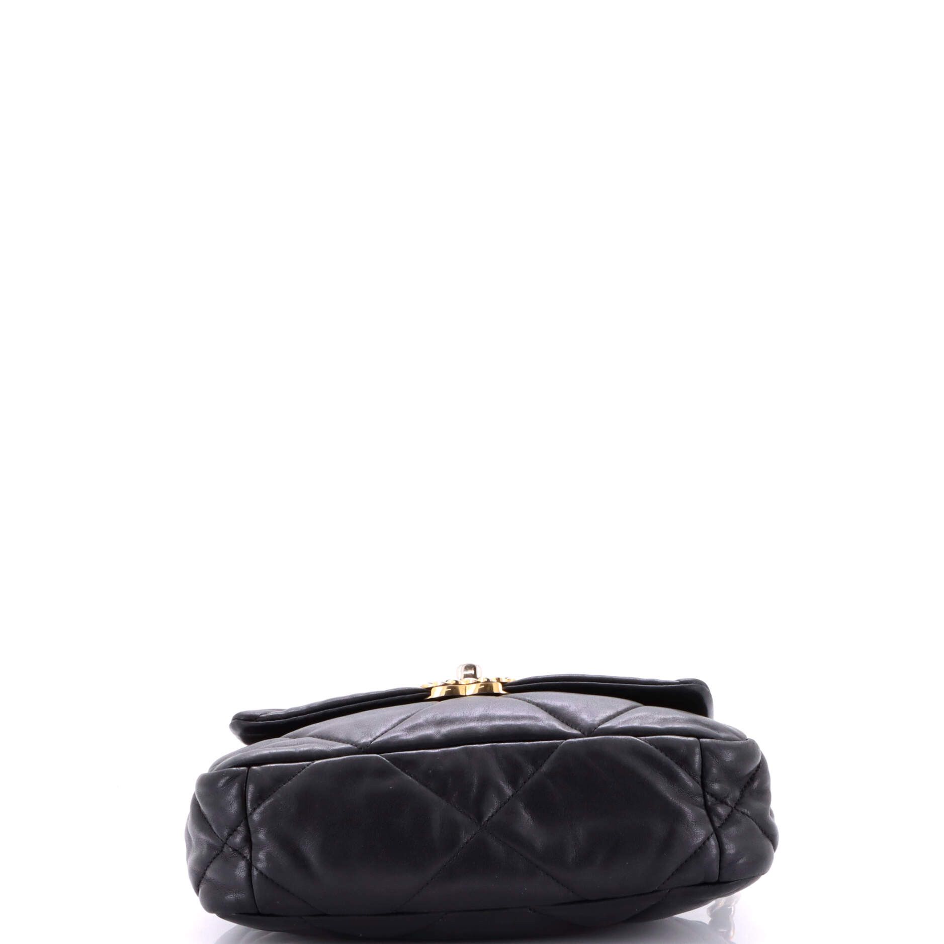 Chanel 19 Flap Bag Quilted Leather Medium Size ONE SIZE - 3 Thumbnail