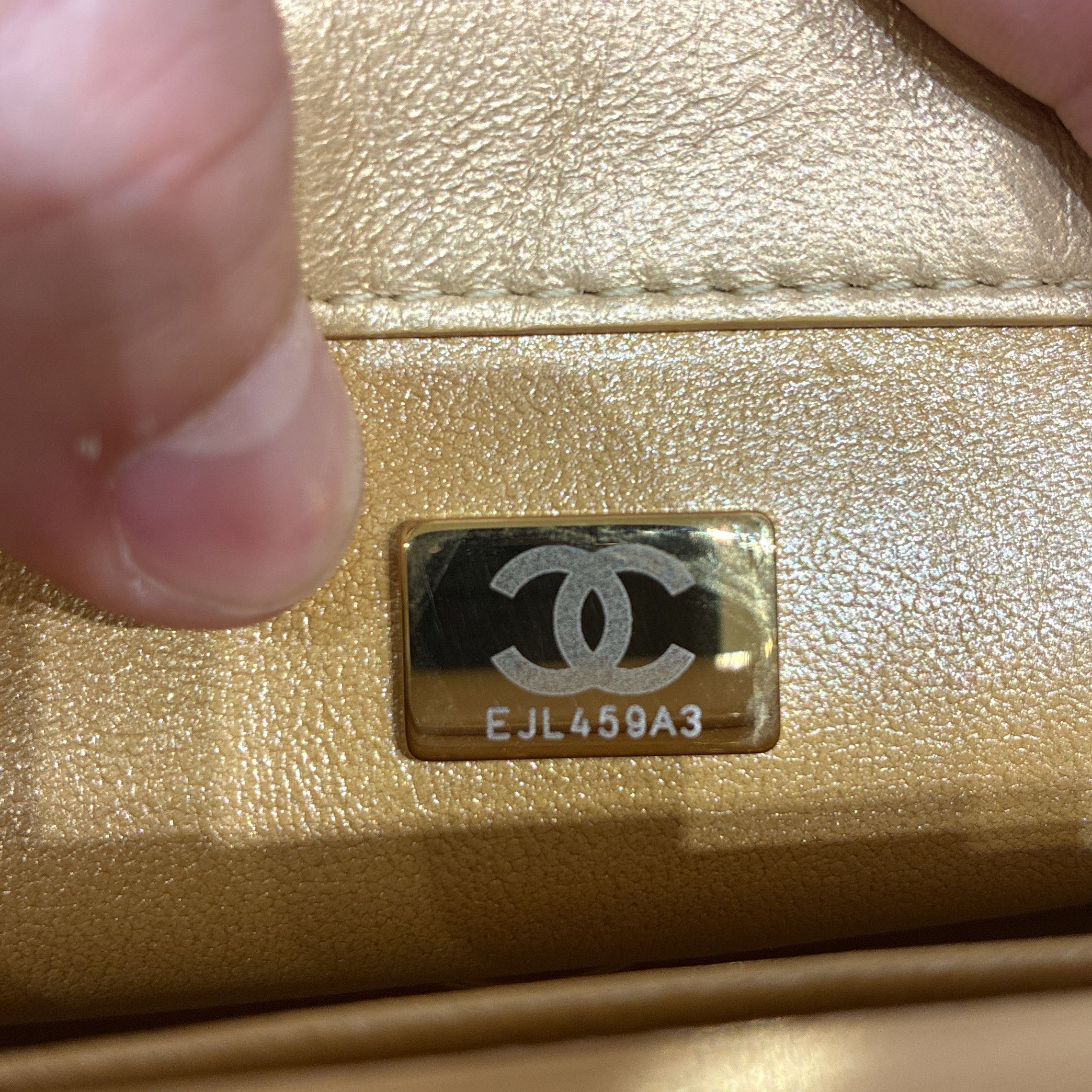 Chanel Resin Chain Top Handle Flap Bag Quilted Lambskin Mini Size ONE SIZE - 5 Thumbnail