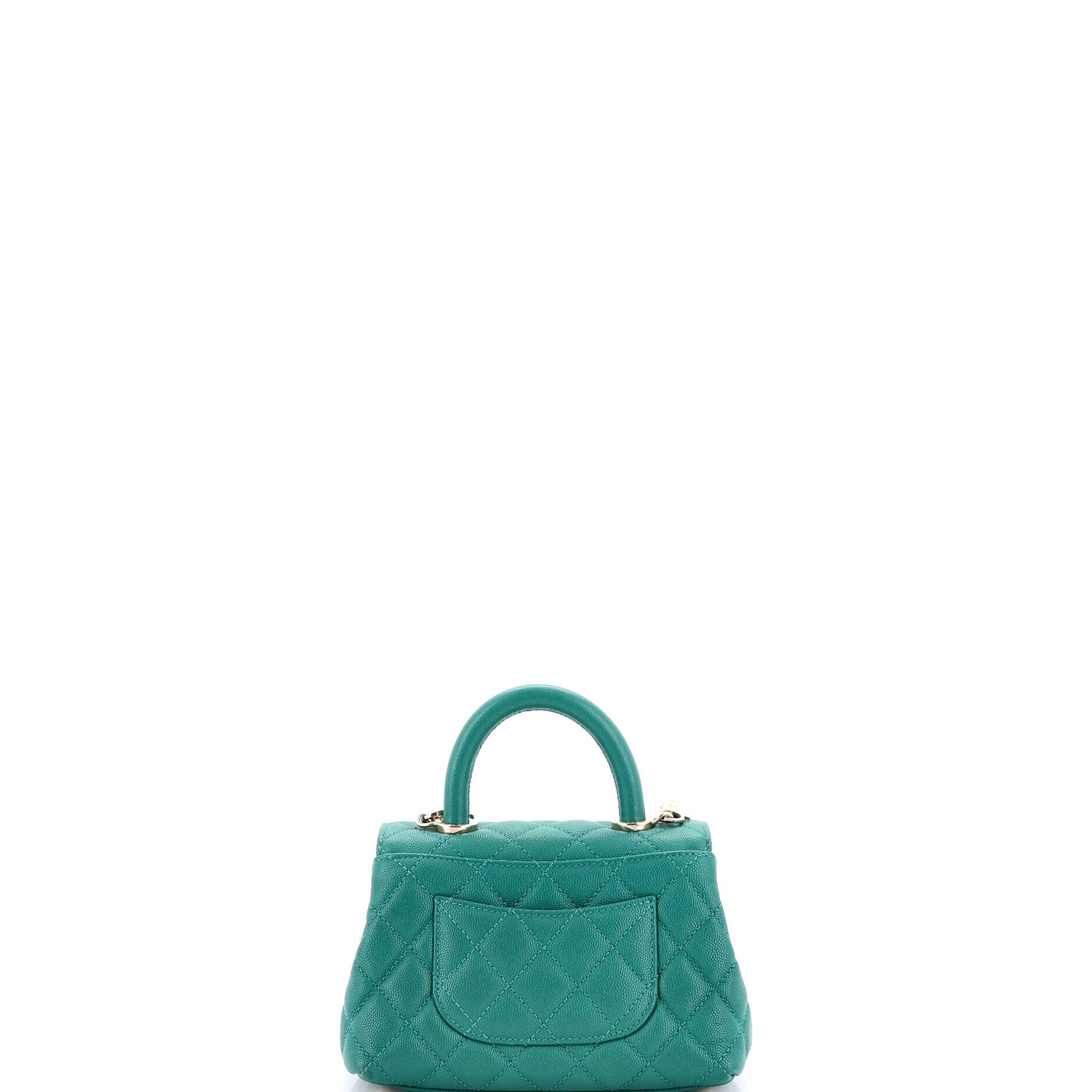 Chanel Coco Top Handle Bag Quilted Caviar Mini Size ONE SIZE - 2 Thumbnail