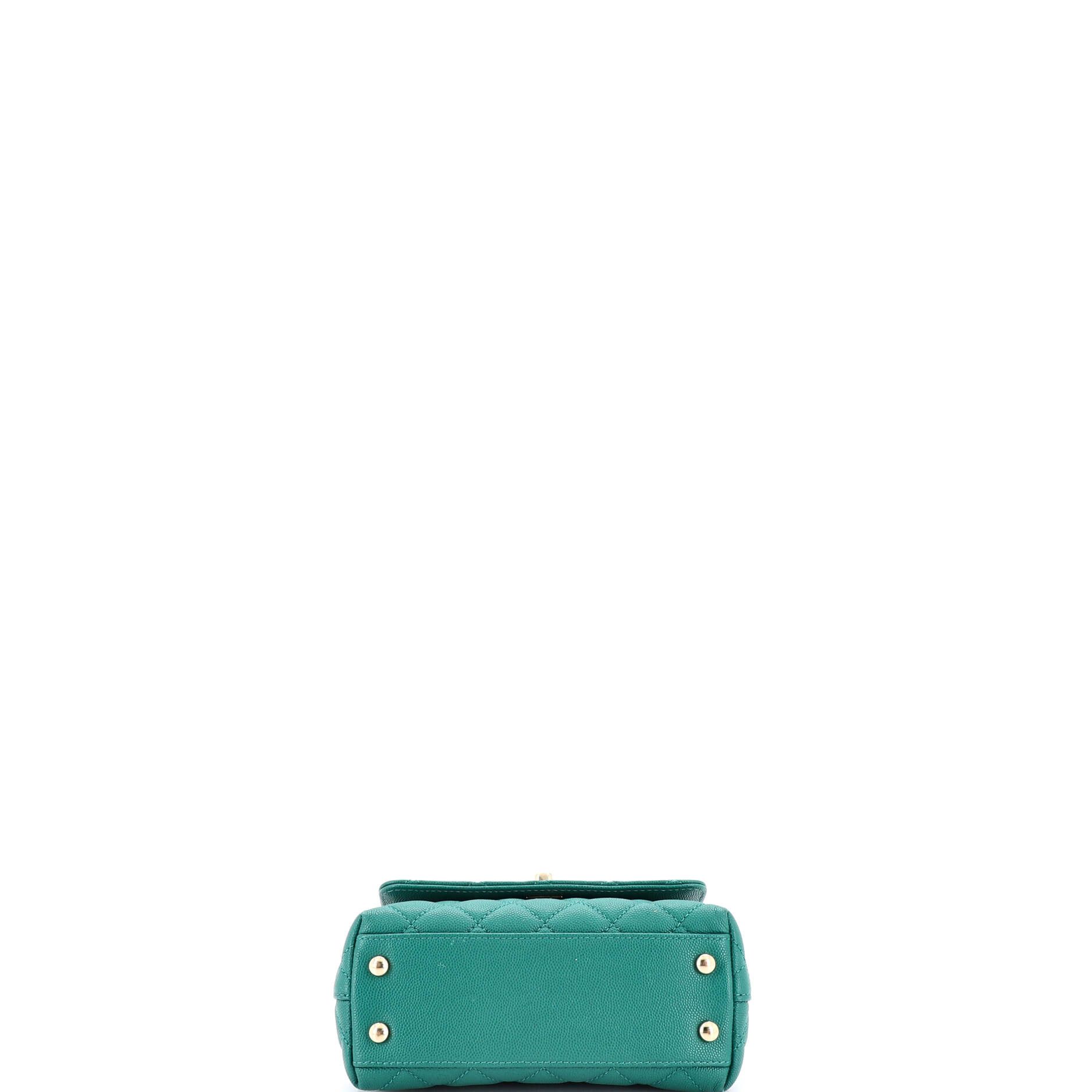 Chanel Coco Top Handle Bag Quilted Caviar Mini Size ONE SIZE - 3 Thumbnail