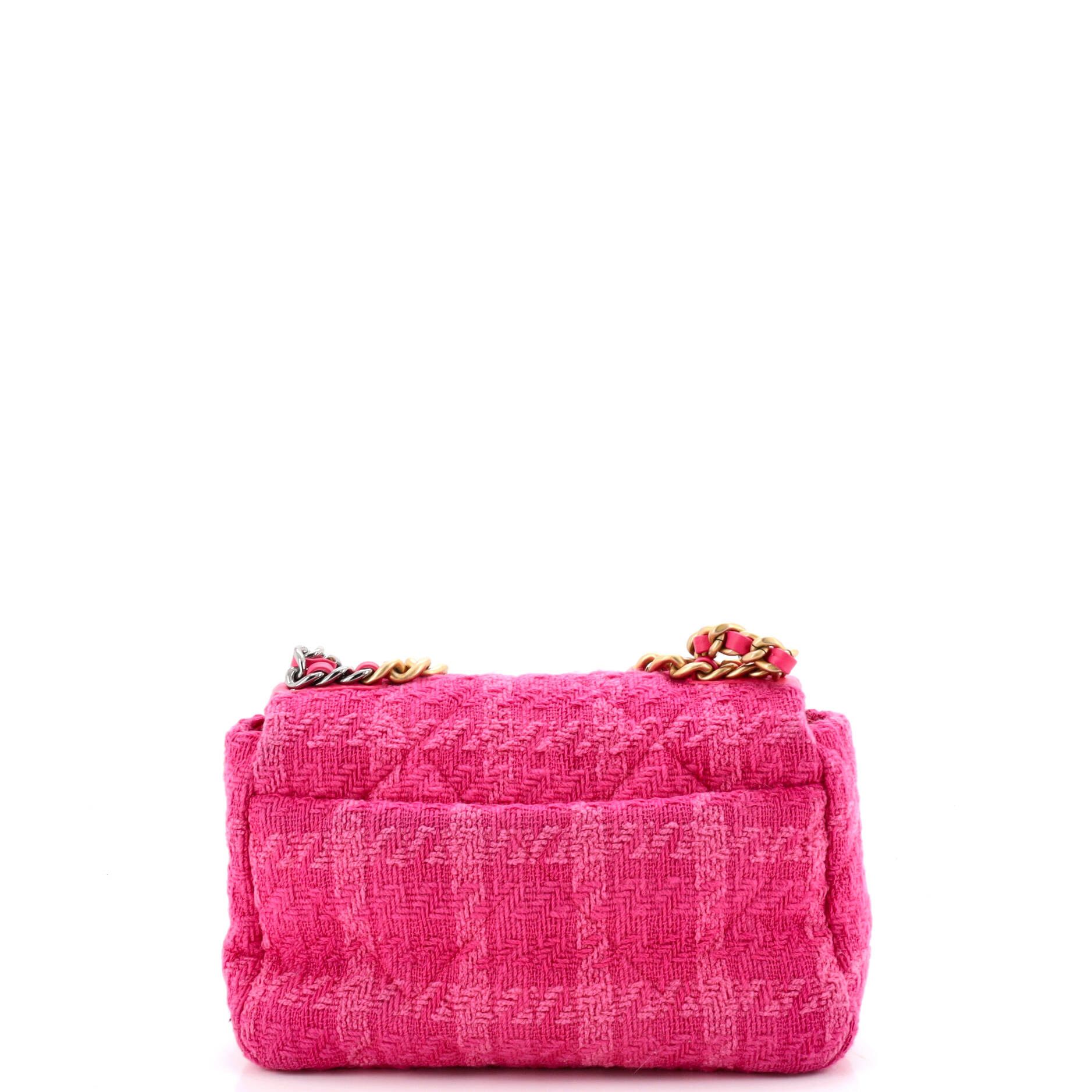 Chanel 19 Flap Bag Quilted Tweed Medium Size ONE SIZE - 3 Thumbnail