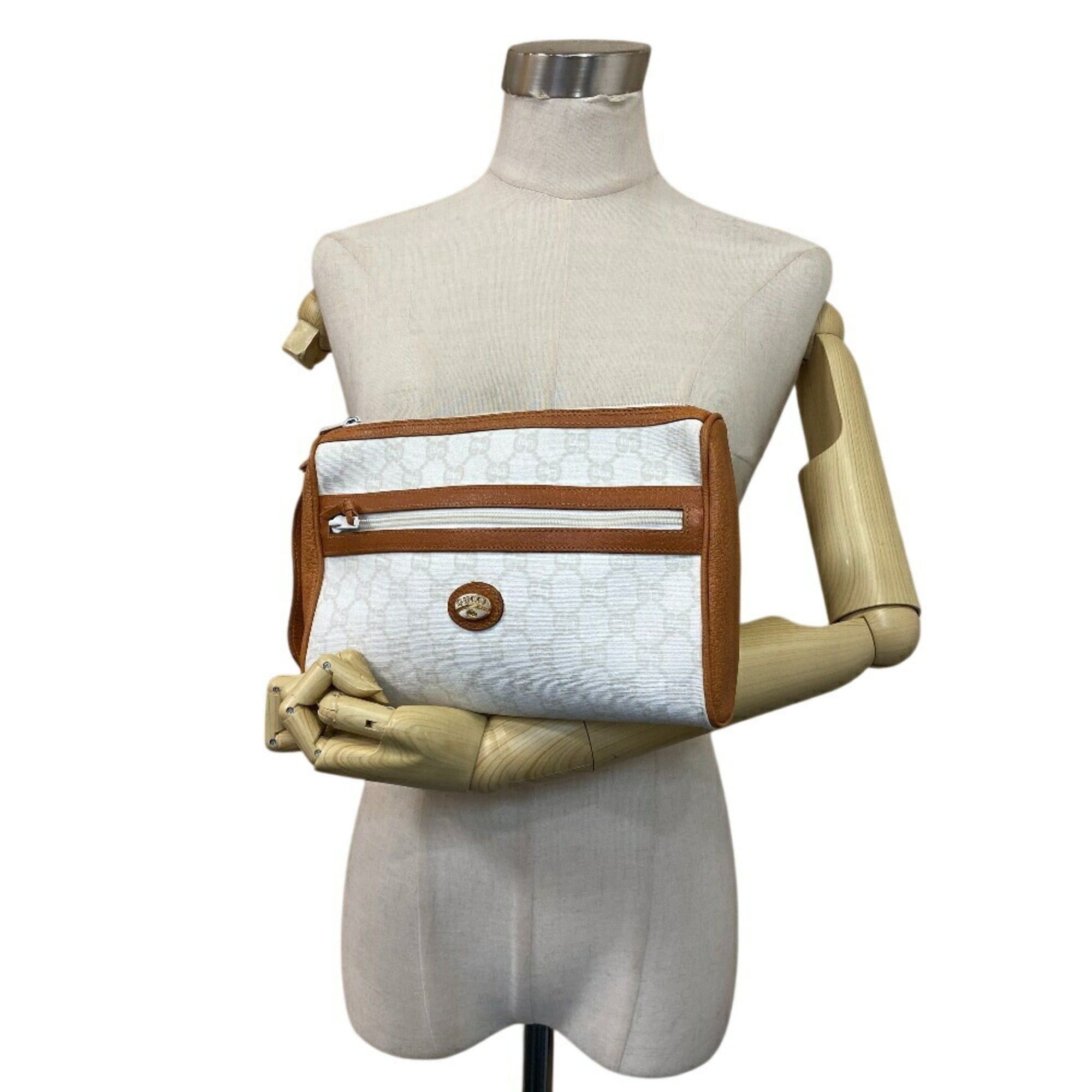 Gucci Gucci clutch bag pouch old GG Plus second men women beige Size ONE SIZE - 15 Thumbnail