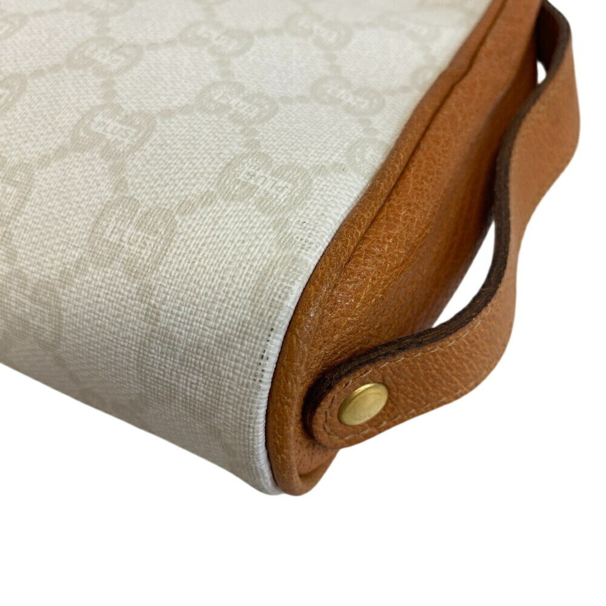 Gucci Gucci clutch bag pouch old GG Plus second men women beige Size ONE SIZE - 6 Thumbnail