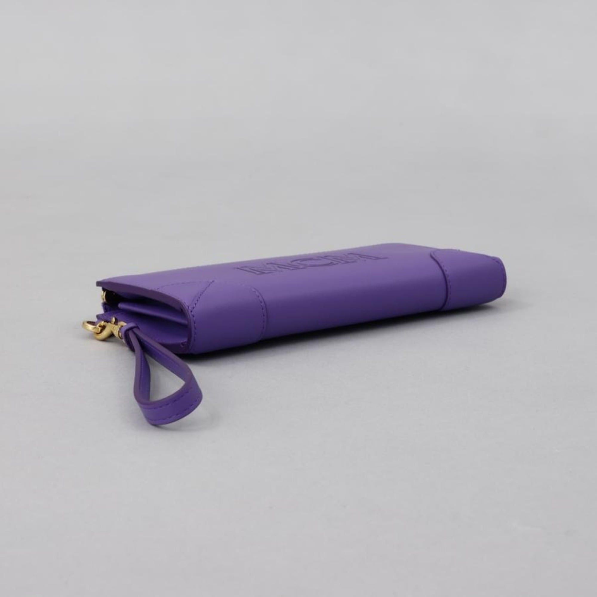 MCM MCM AREN L-Shaped Long Wallet MYLDATA04 PUR UQ001 Purple Leather Size ONE SIZE - 3 Thumbnail