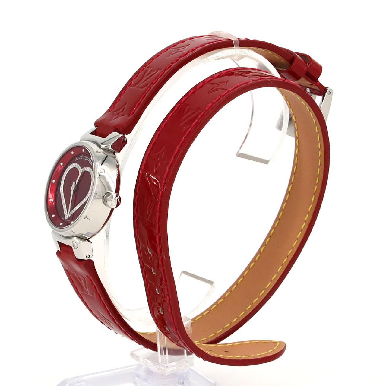 Louis Vuitton Louis Vuitton Louis Vuitton Tambour Heart Lug 1P Stainless Steel Metal Quartz Q121Z DUTY FREE for USA Size ONE SIZE - 2 Thumbnail