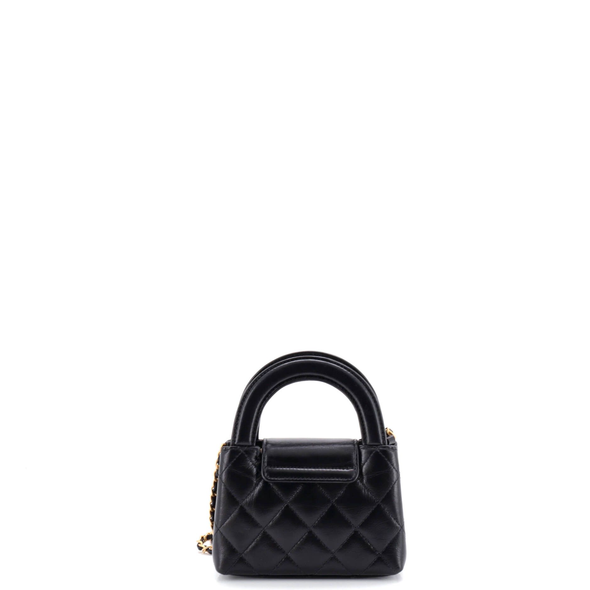 Chanel Kelly Top Handle Shopping Bag Quilted Shiny Aged Calfskin Na Size ONE SIZE - 2 Thumbnail