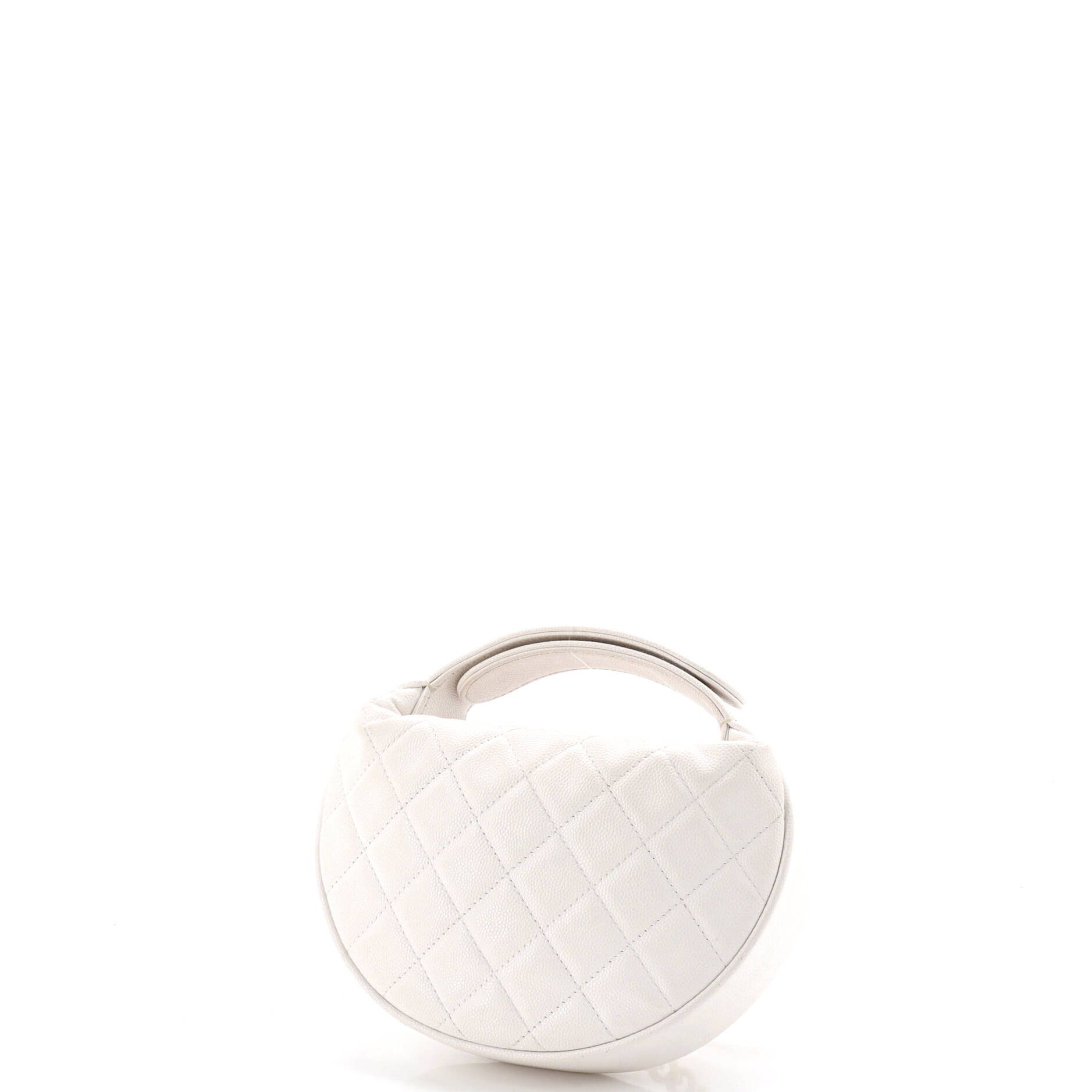 Chanel Double Chain Bow Hobo Pouch Quilted Caviar Mini Size ONE SIZE - 2 Thumbnail