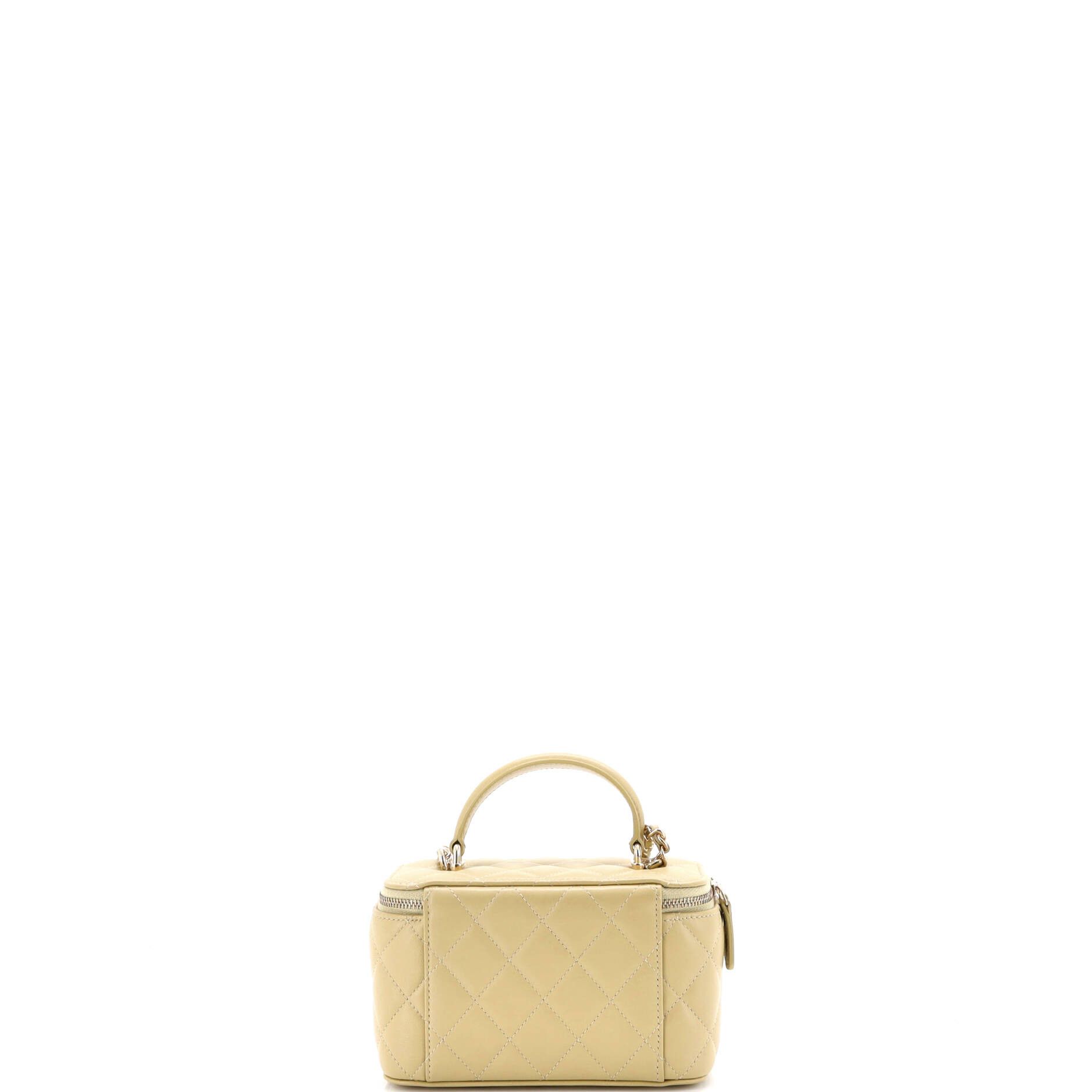 Chanel Classic Top Handle Vanity Case with Chain Quilted Lambskin S Size ONE SIZE - 2 Thumbnail