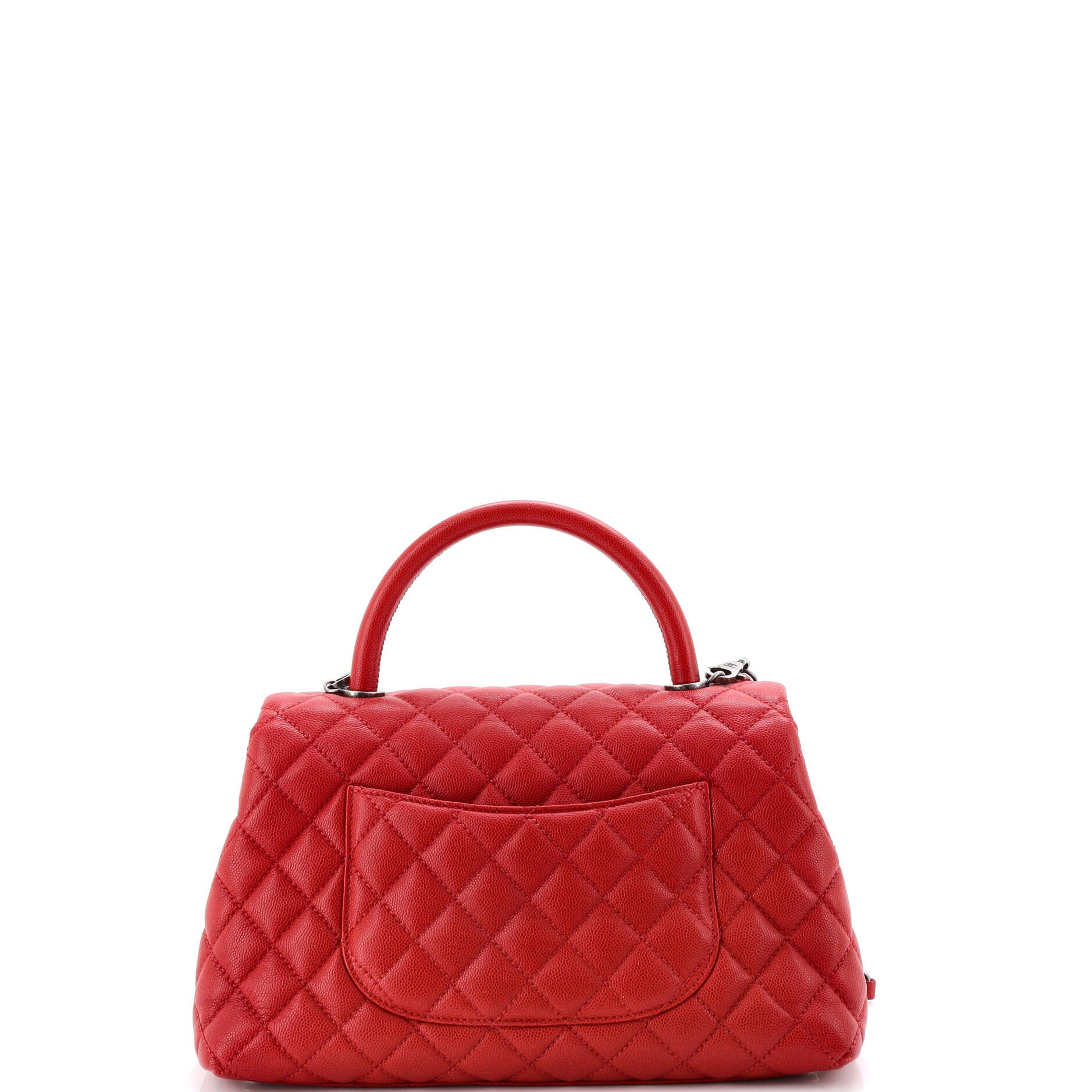 Chanel Coco Top Handle Bag Quilted Caviar Small Size ONE SIZE - 3 Thumbnail