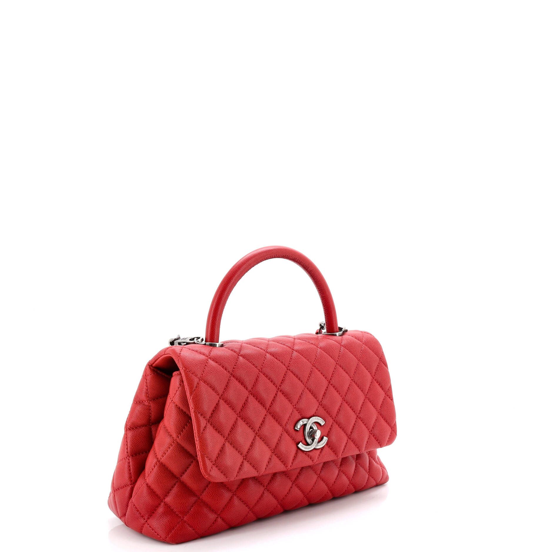Chanel Coco Top Handle Bag Quilted Caviar Small Size ONE SIZE - 2 Thumbnail