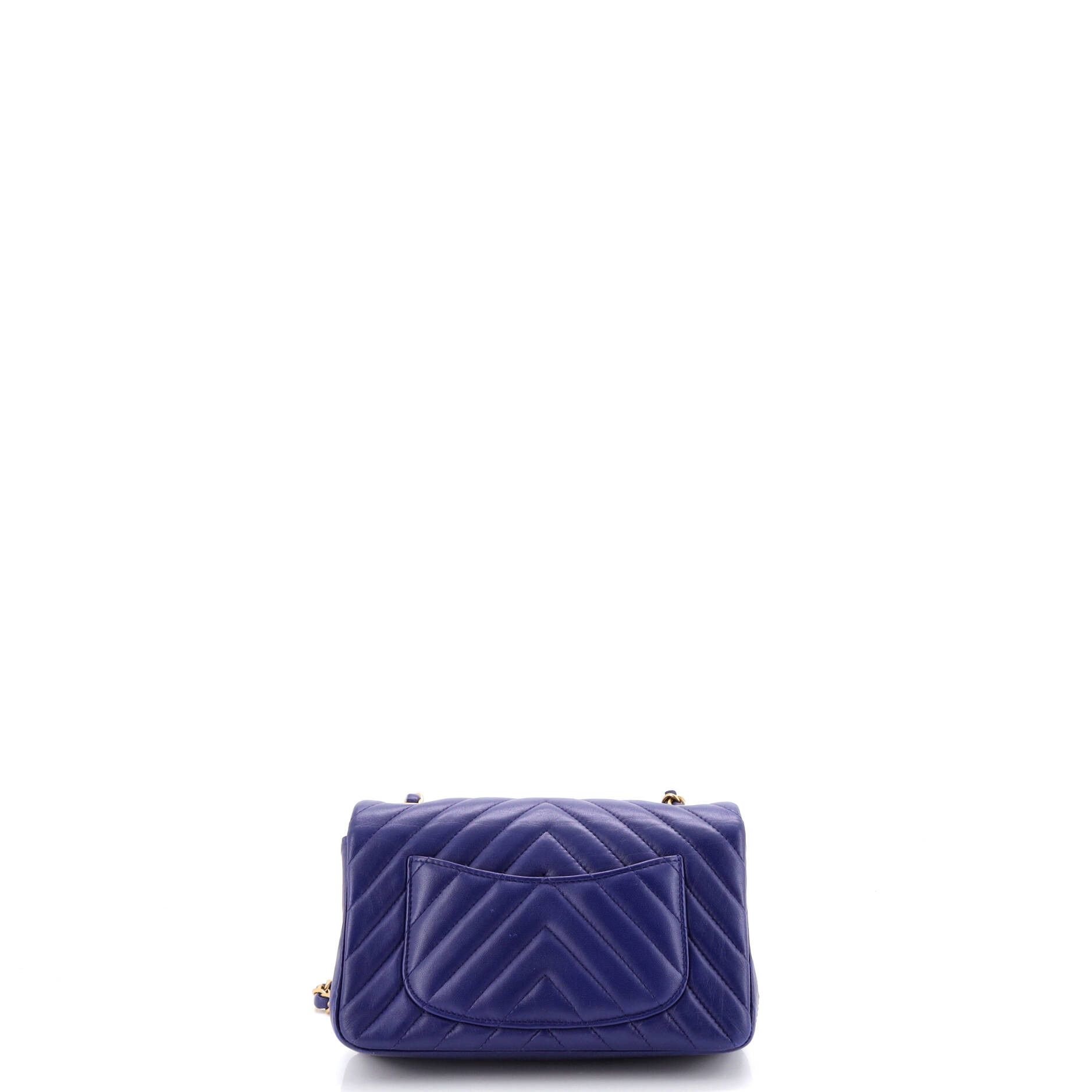 Chanel Classic Single Flap Bag Chevron Lambskin Mini Size ONE SIZE - 2 Thumbnail