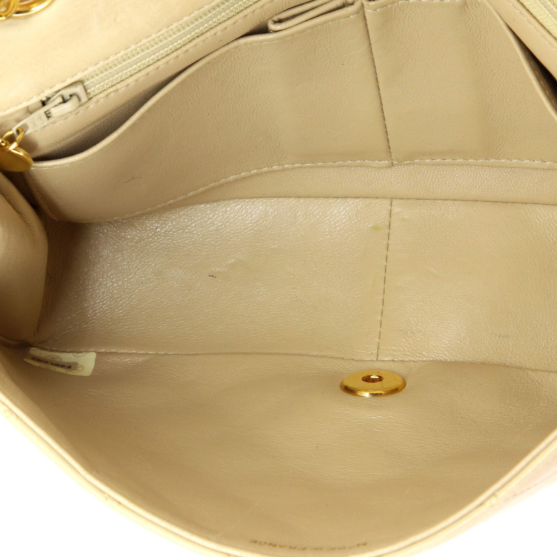 Chanel Vintage Full Flap Bag Quilted Lambskin Medium Size ONE SIZE - 5 Thumbnail