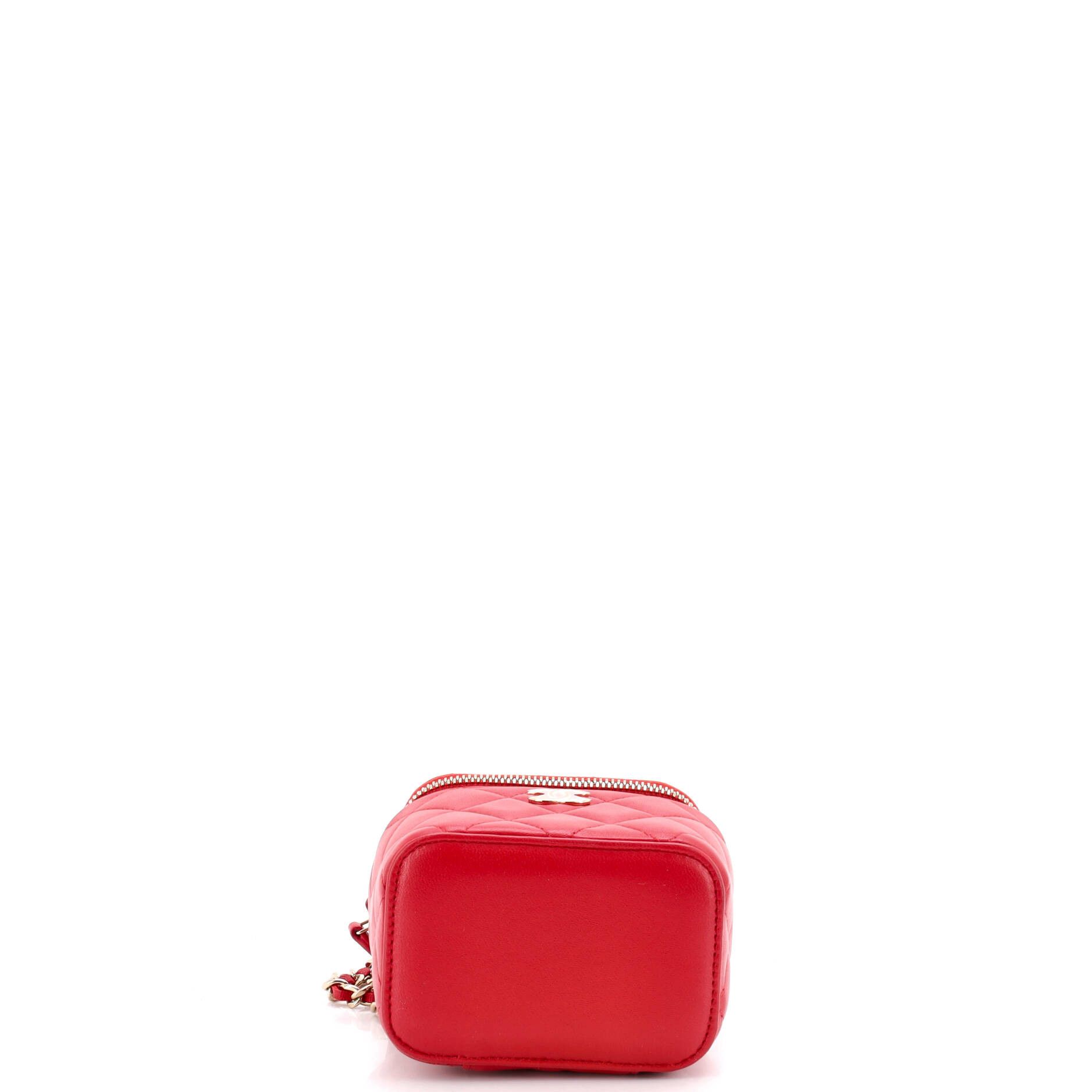 Chanel Classic Top Handle Vanity Case with Chain Quilted Lambskin M Size ONE SIZE - 3 Thumbnail