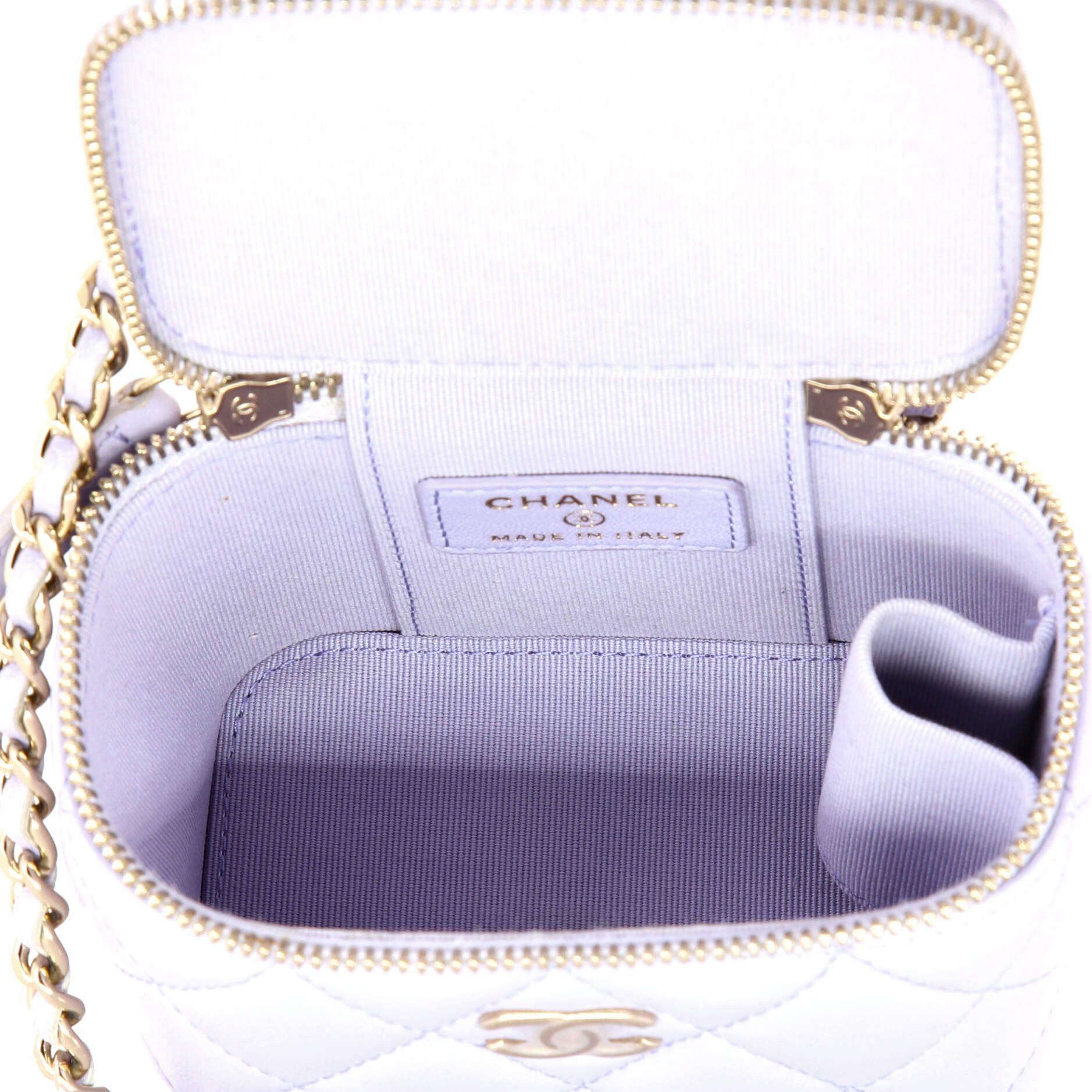 Chanel Classic Top Handle Vanity Case with Chain Quilted Lambskin M Size ONE SIZE - 4 Thumbnail