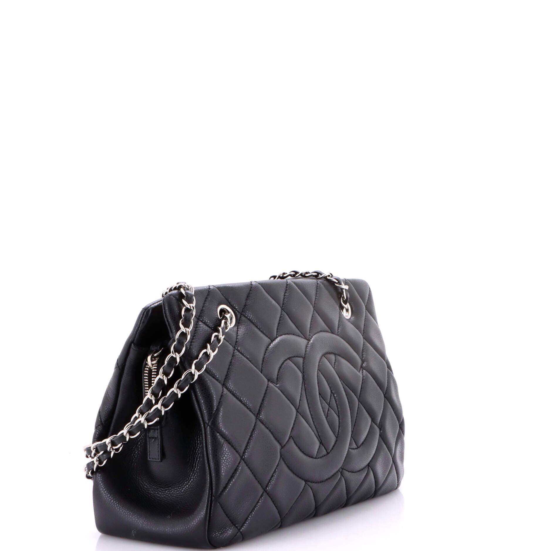Chanel Timeless CC Shopping Tote Quilted Caviar Medium Size ONE SIZE - 2 Thumbnail